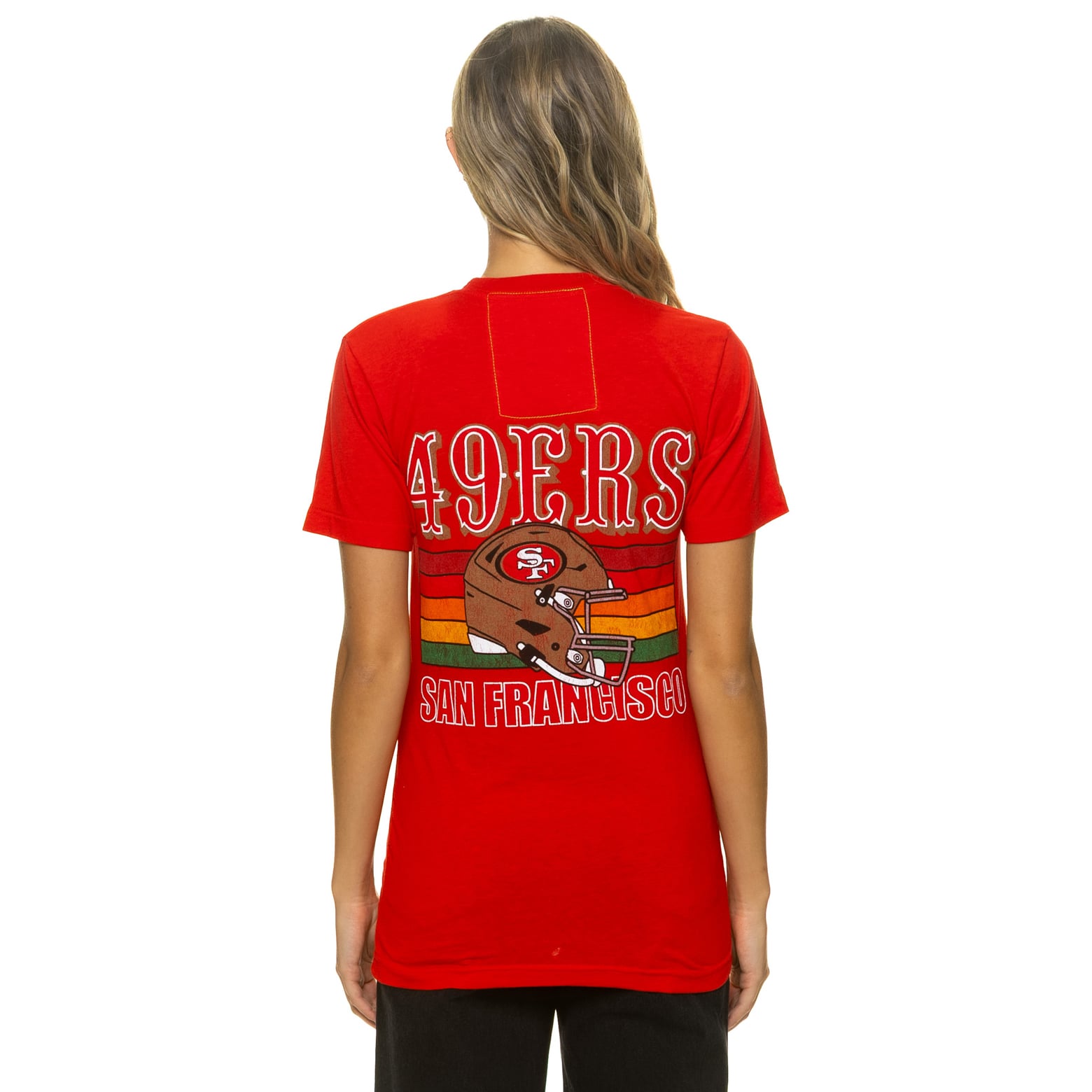 Unisex Aviator Nation Scarlet San Francisco 49ers Tri-Blend T-Shirt