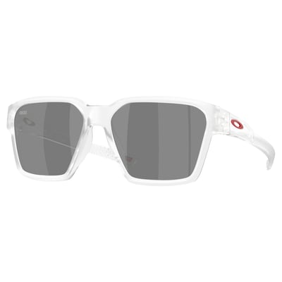 San Francisco 49ers Oakley Unisex Briza Matte Clear Sunglasses with Prizm Black Polarized Lenses