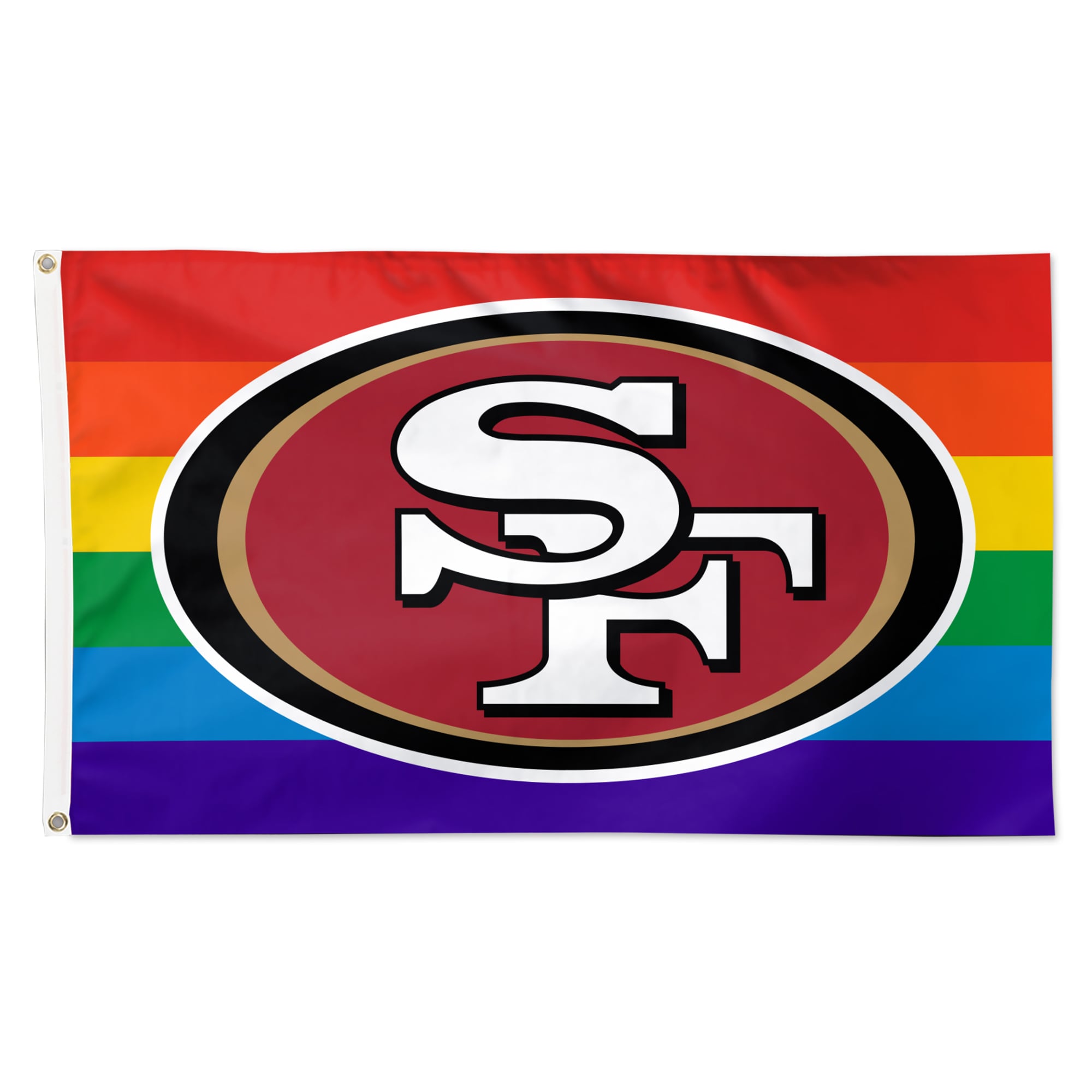WinCraft San Francisco 49ers Desk Flag - 6x4 Inches, Red Polyester, NFL Team Merchandise