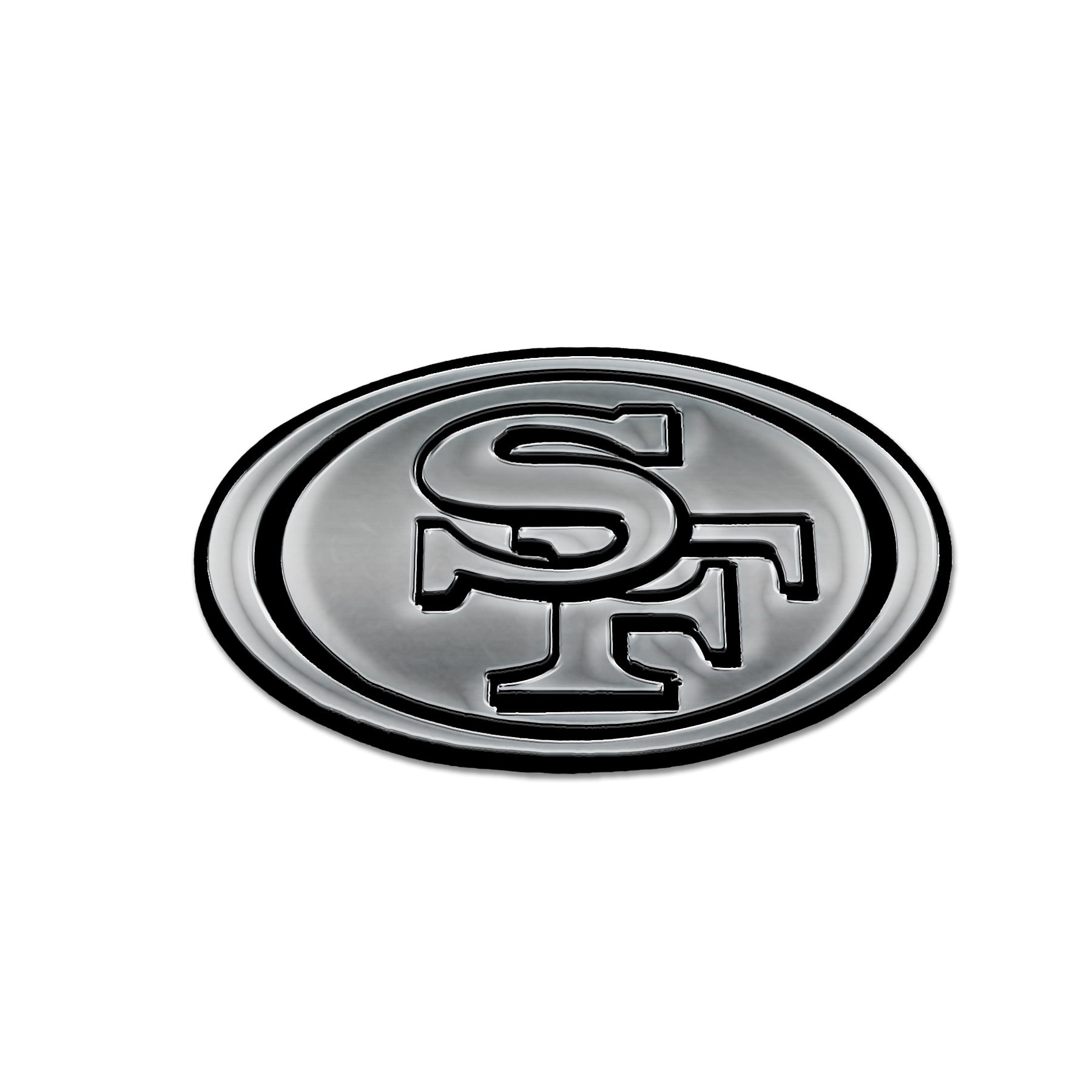 WinCraft San Francisco 49ers Chrome MVP Car Emblem
