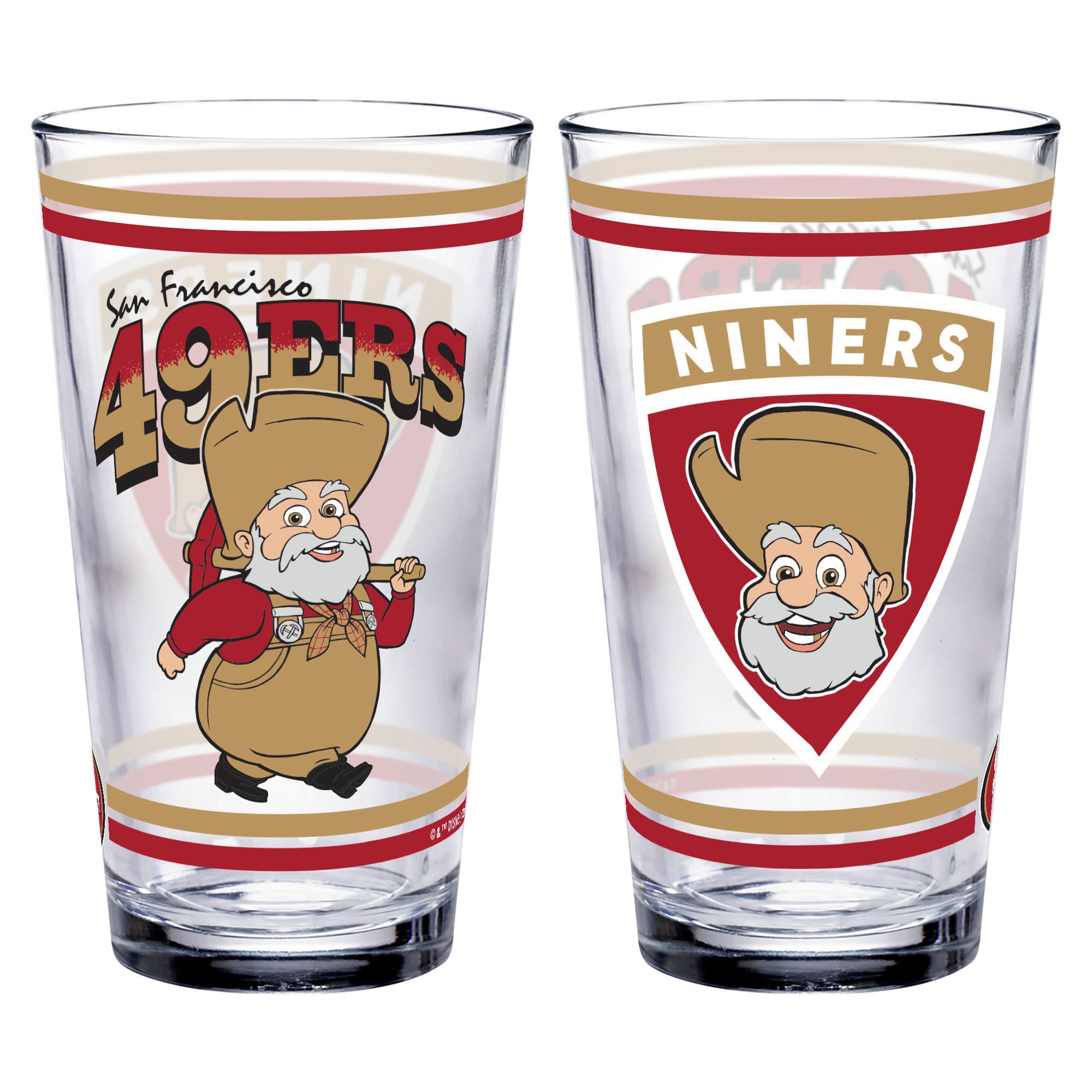 WinCraft San Francisco 49ers Disney x NFL Stinky Pete 16oz. Verre à pinte