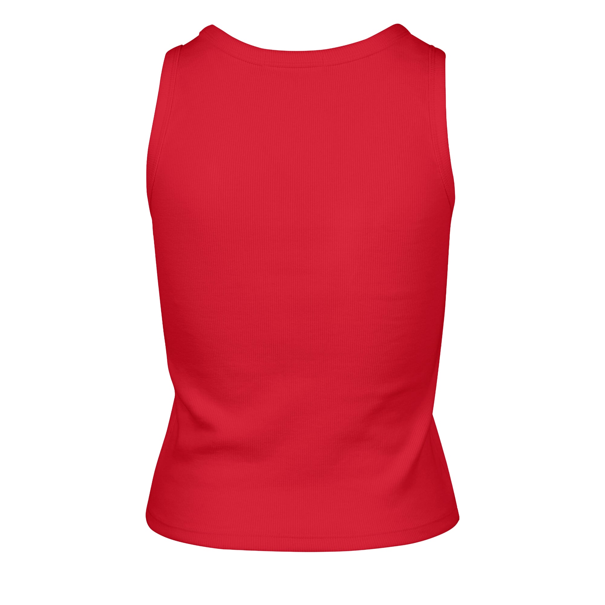 Débardeur court côtelé à coupe droite pour femme, modèle 47 Scarlet des 49ers de San Francisco