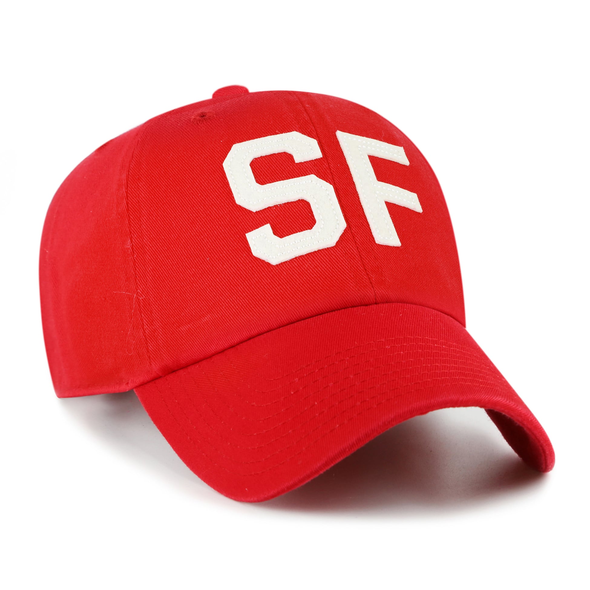 Women's '47 Scarlet San Francisco 49ers Finely Clean Up Adjustable Hat