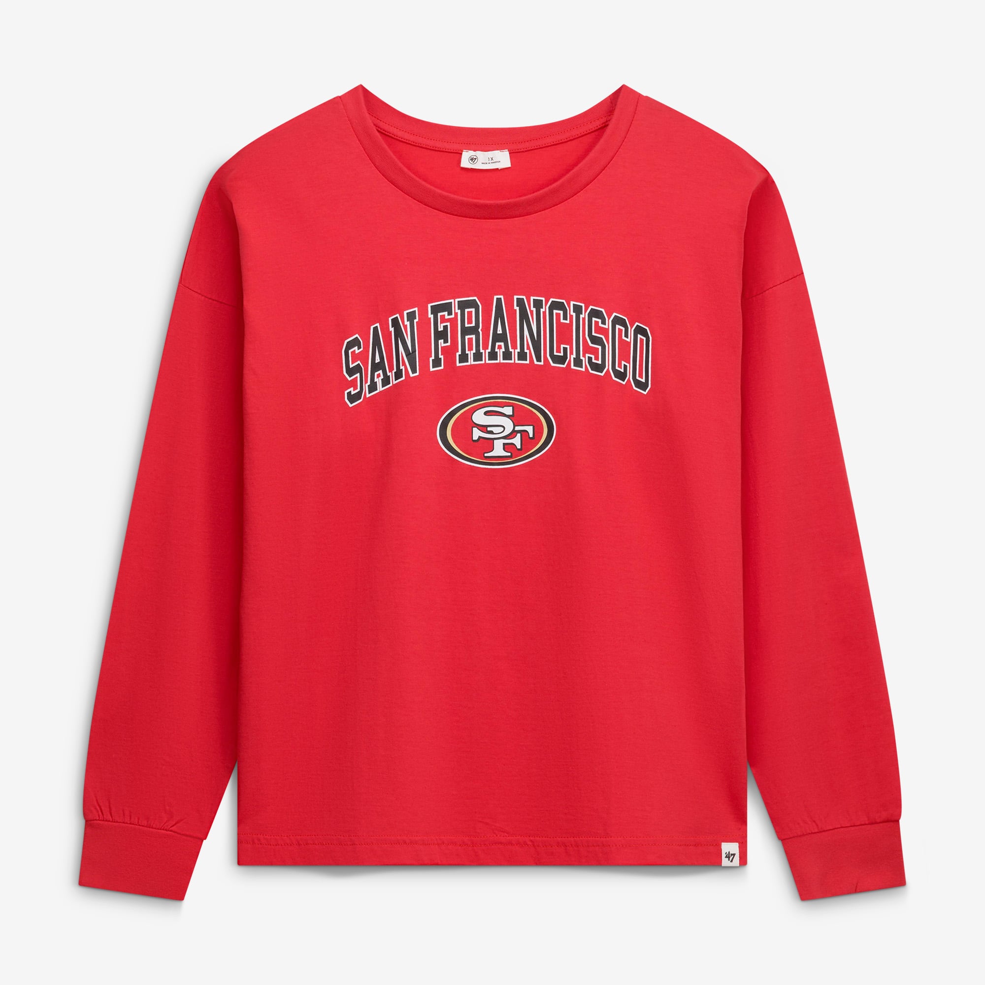 T-shirt de match Sydney Arch pour femmes, modèle '47 Scarlet San Francisco 49ers, grande taille