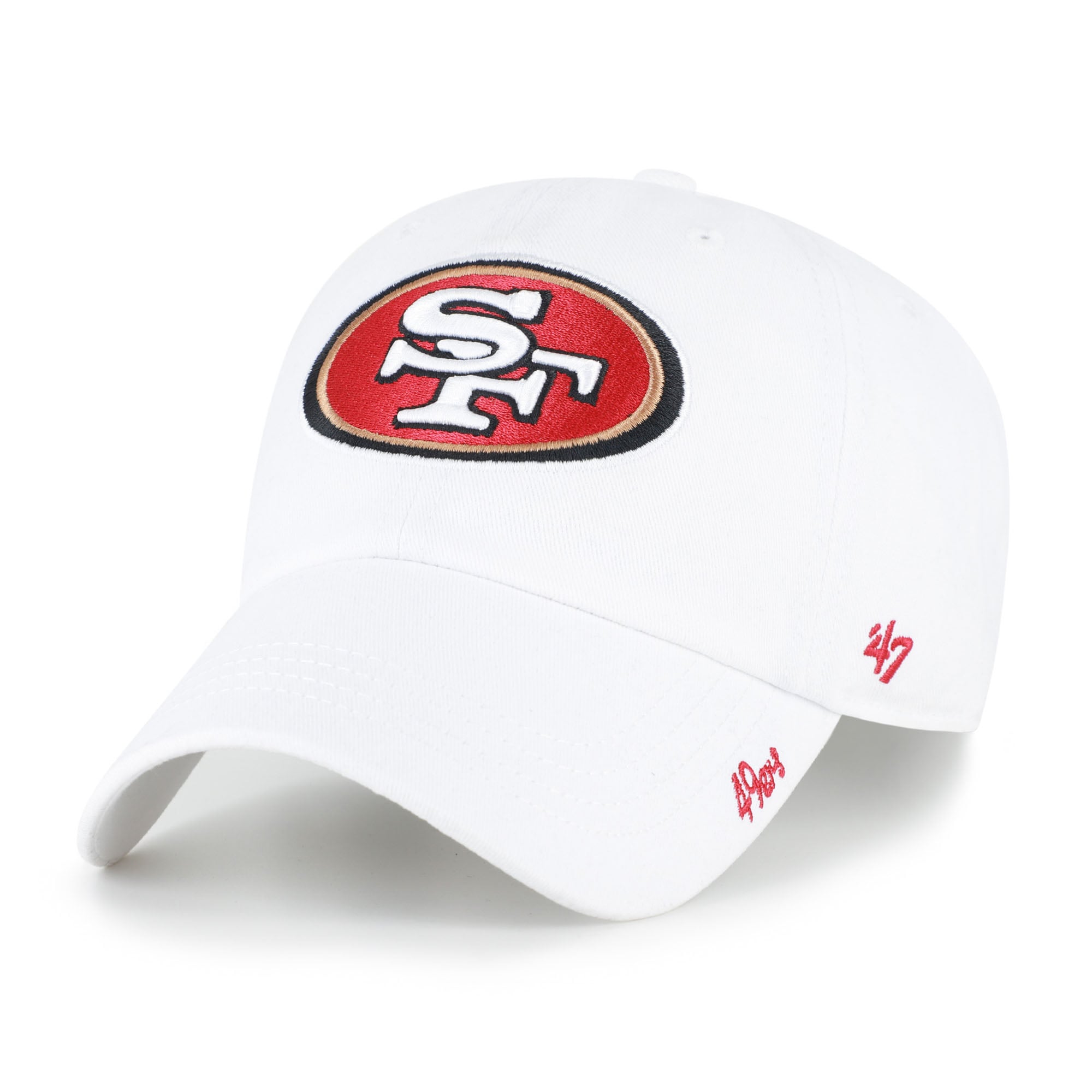 Women's '47 White San Francisco 49ers Miata Clean Up Adjustable Hat