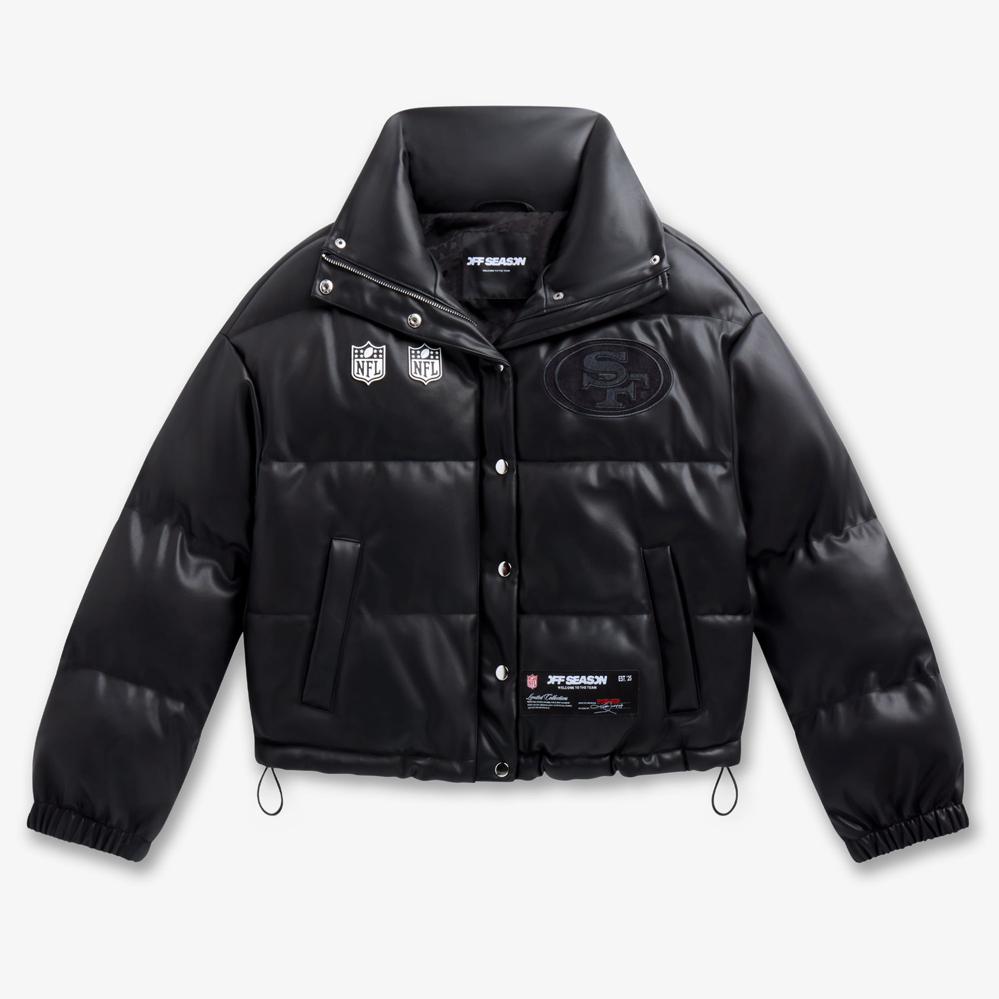 新品 AFGK/LOGO PUFFER LEATHER JACKET M A FEW GOOD KIDS Product 