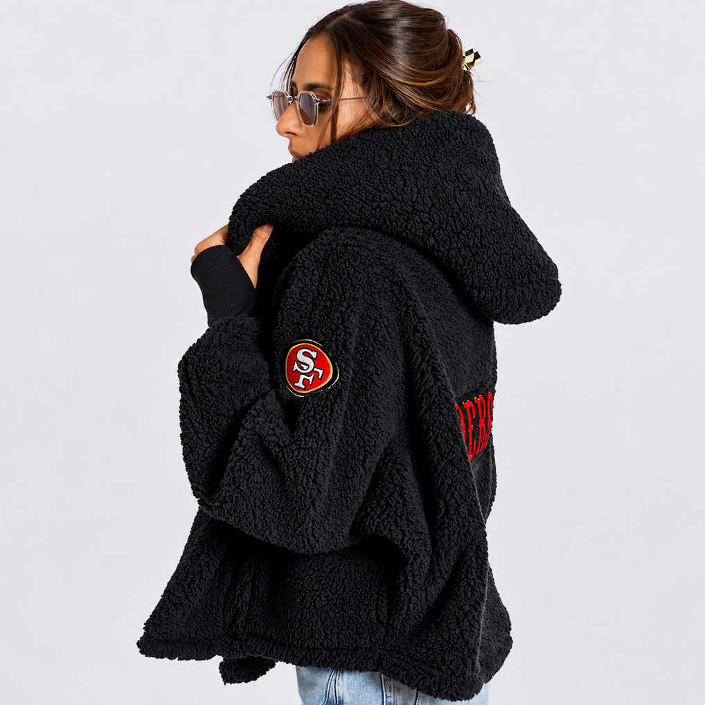San Francisco 49ers by Jill Martin Women's Remix Cropped Chenille Patch ...