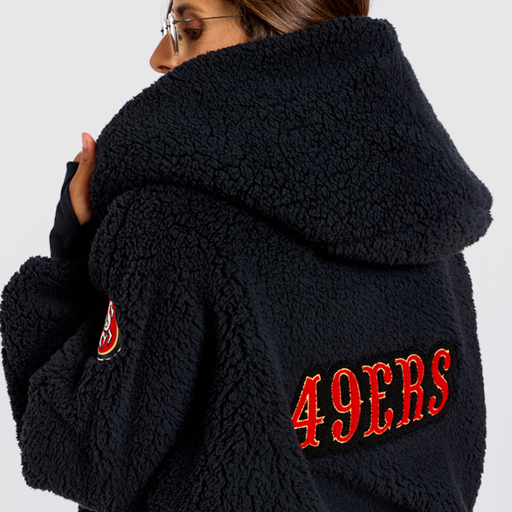 San Francisco 49ers by Jill Martin Women's Remix Cropped Chenille Patch ...