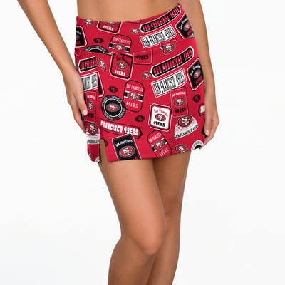 San Francisco 49ers Concepts Sport Women's Grady Sleep Skort - Scarlet
