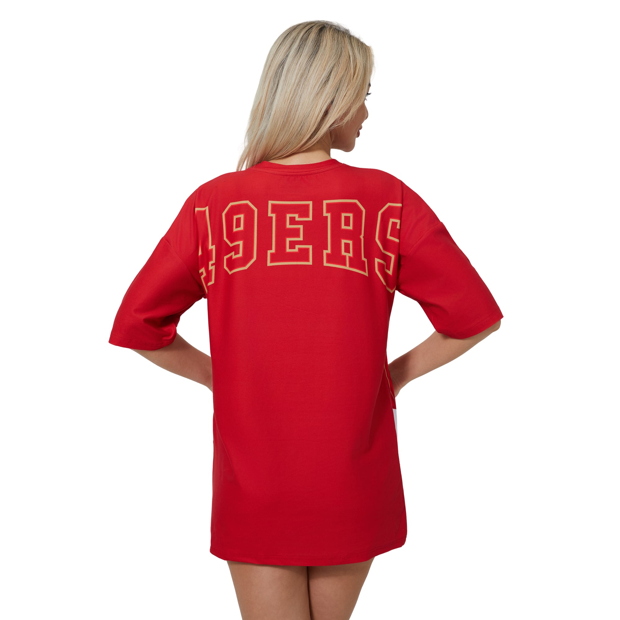Women's Concepts Sport Scarlet San Francisco 49ers Mosaic Knit Nightdress