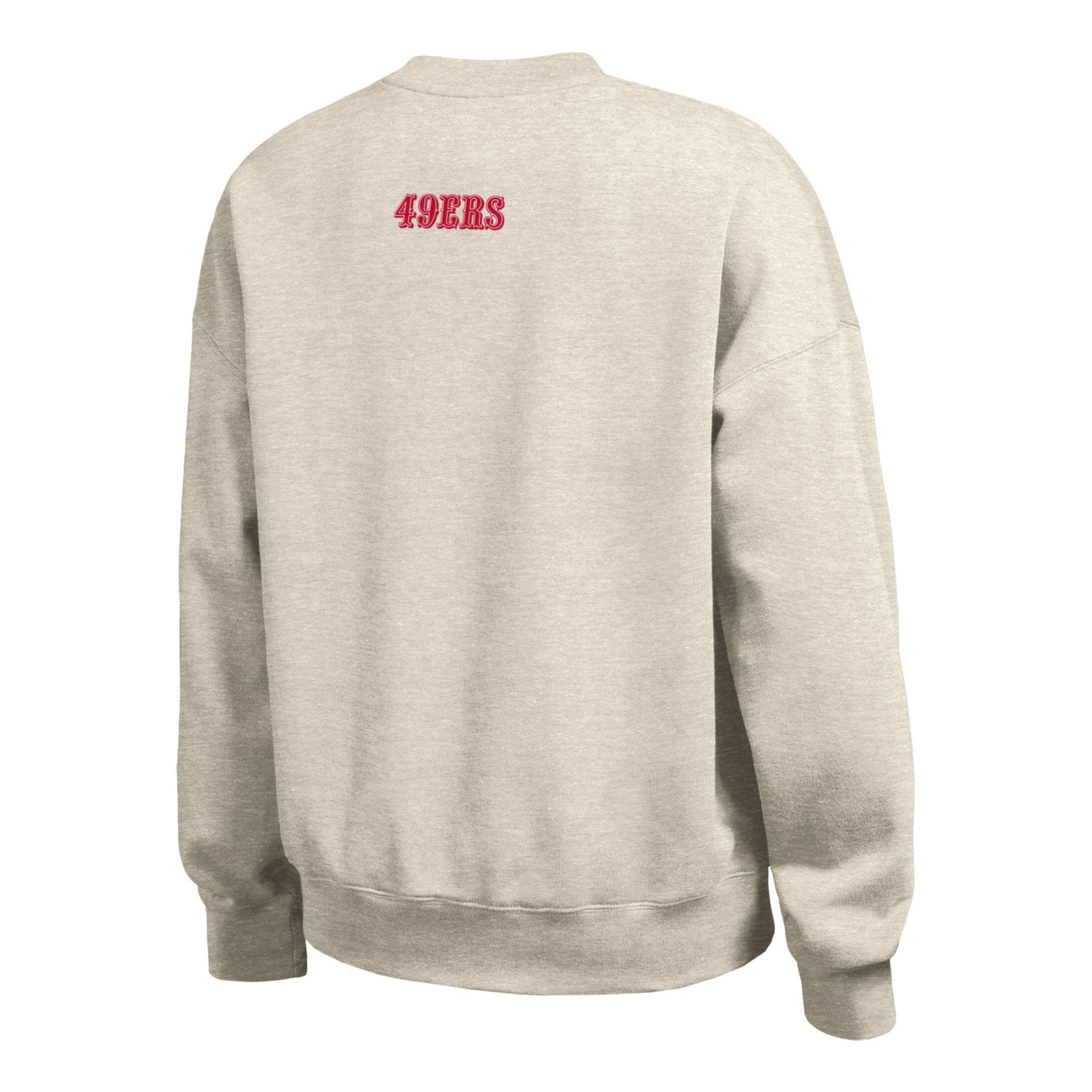 Sweat-shirt polaire à col rond Disney x Champion couleur avoine San Francisco 49ers All-Star pour femme