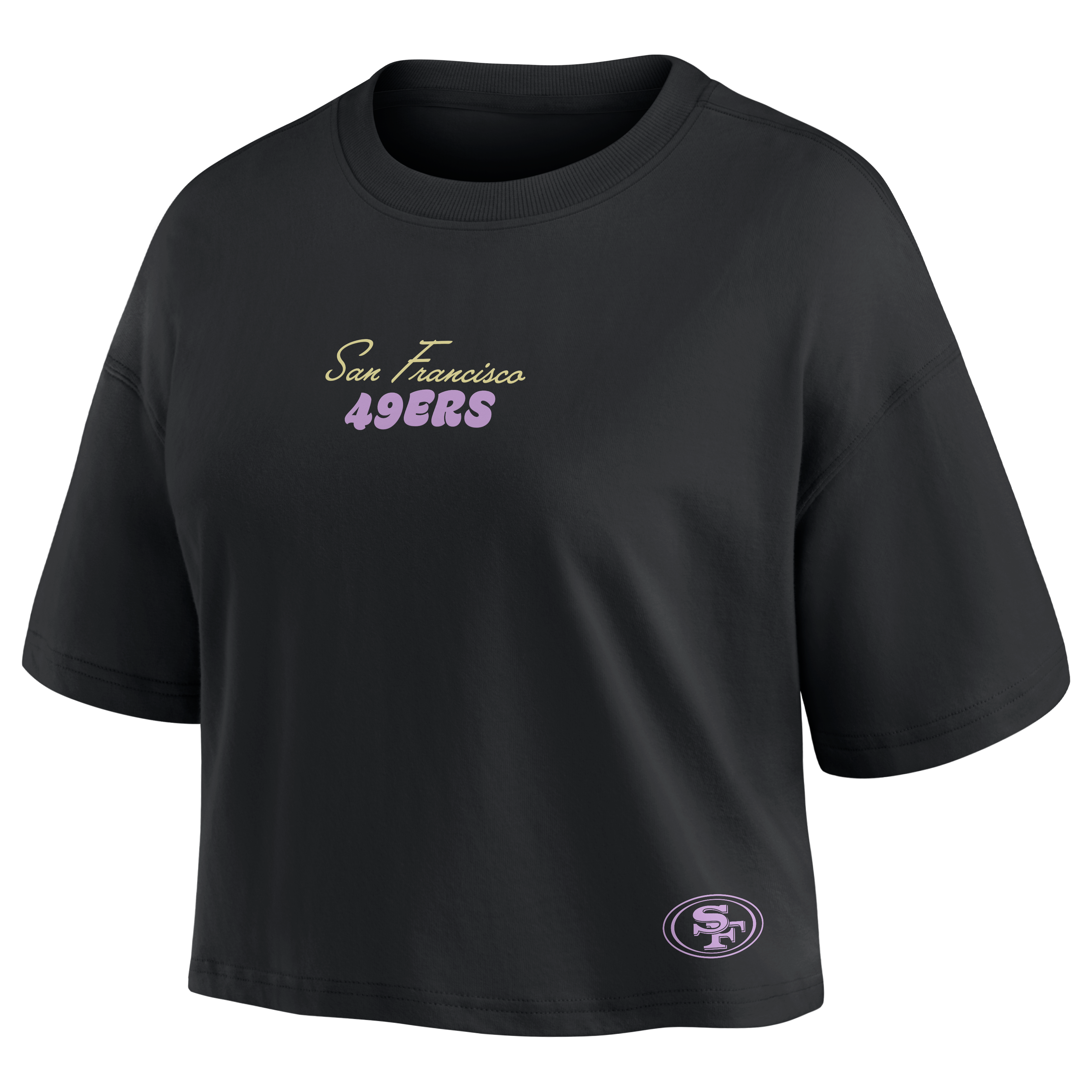 T-shirt court noir Christian McCaffrey des 49ers de San Francisco pour femmes (Fanatics)