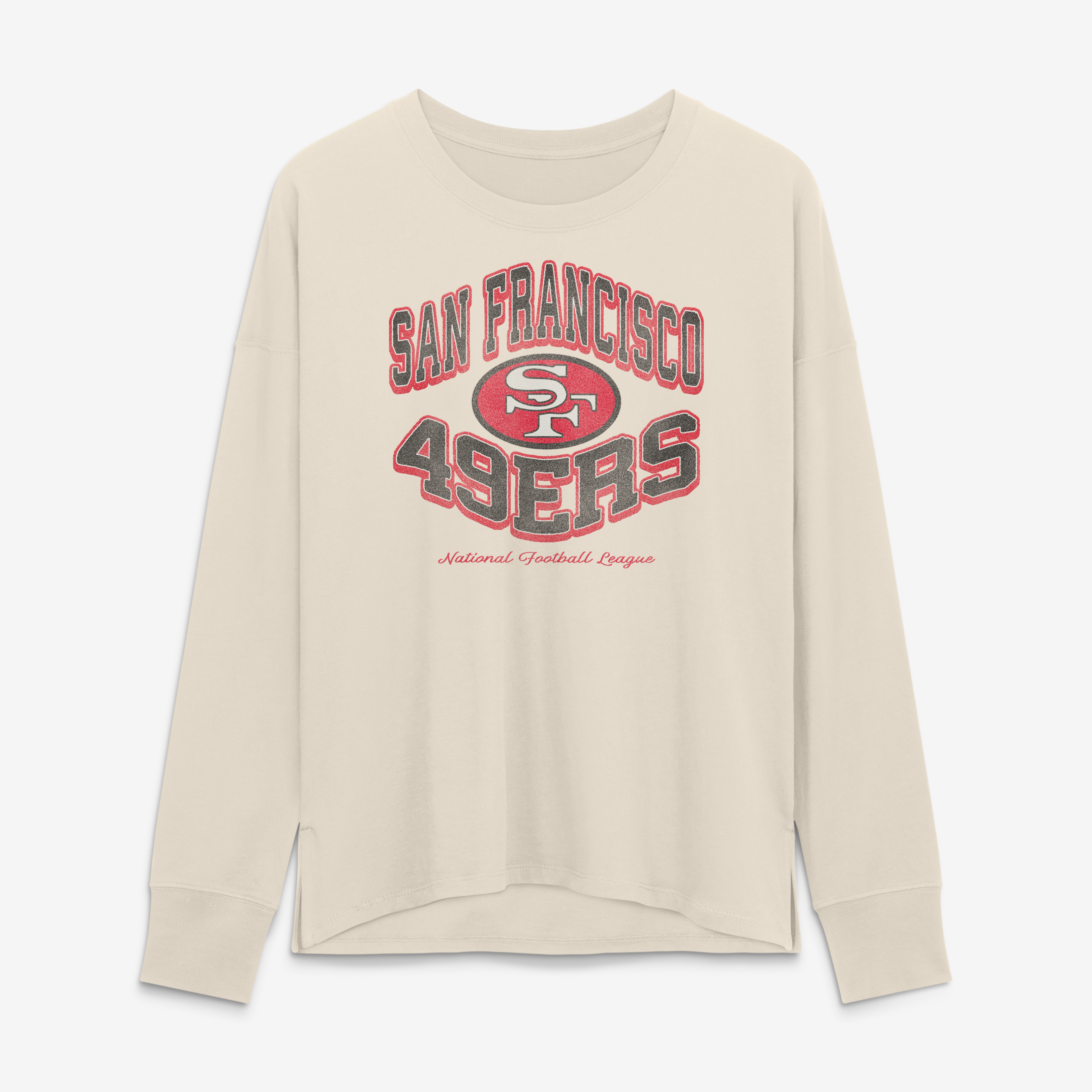 Women's Fanatics Cream San Francisco 49ers Heritage Legacy Long Sleeve T-Shirt
