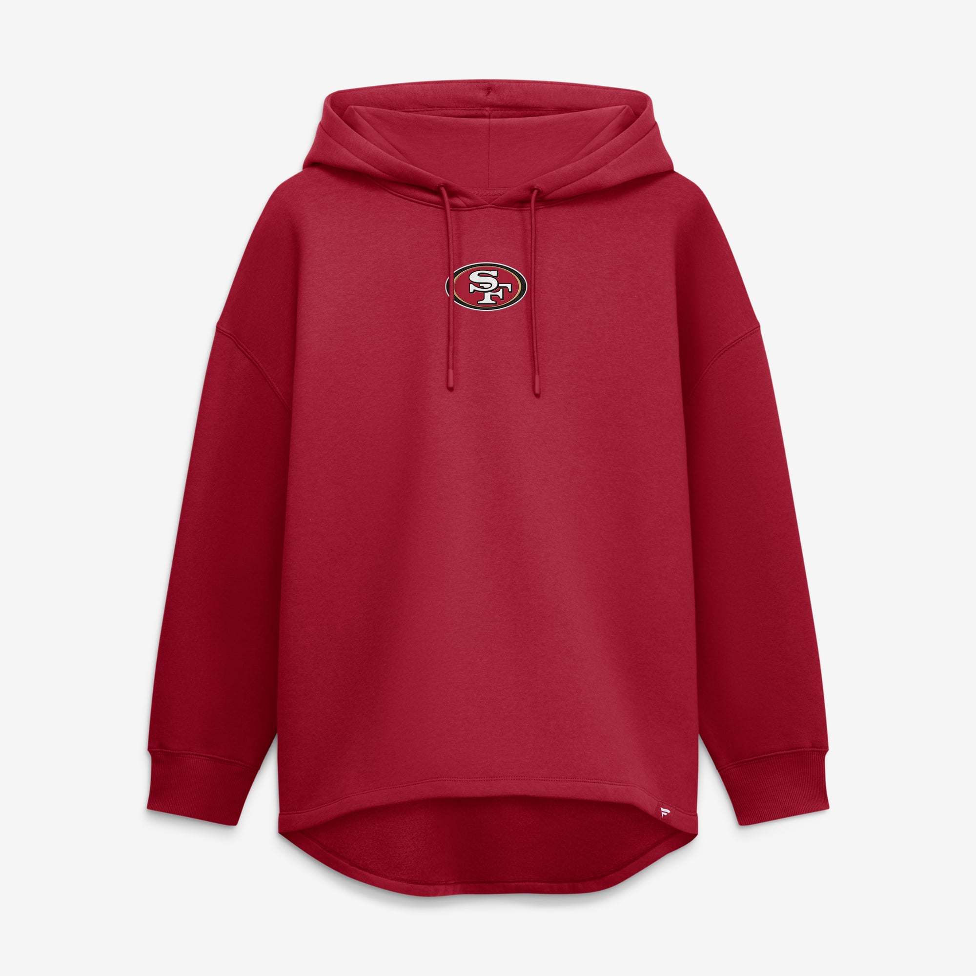 Women's Fanatics Scarlet San Francisco 49ers Oversized Tunic Hoodie