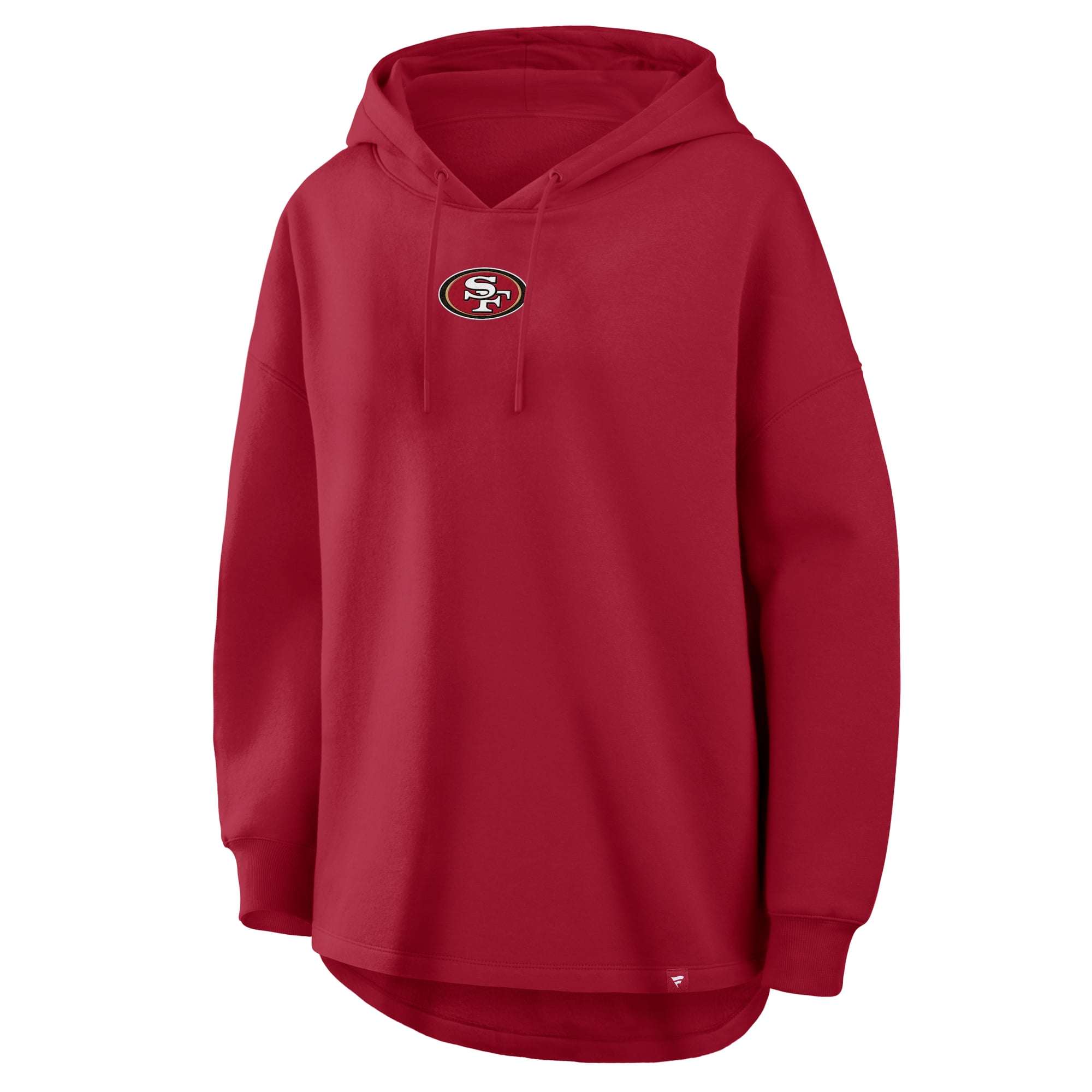 Women's Fanatics Scarlet San Francisco 49ers Oversized Tunic Hoodie