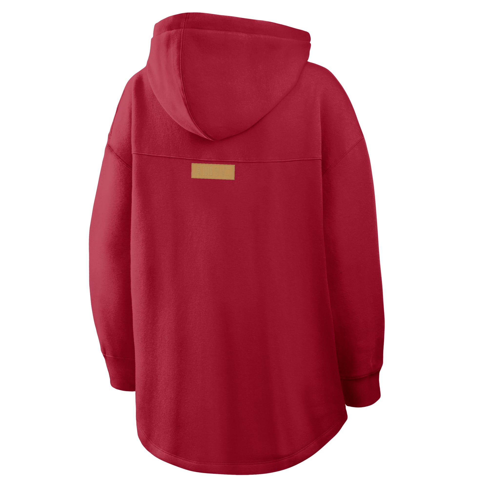 Women's Fanatics Scarlet San Francisco 49ers Oversized Tunic Hoodie