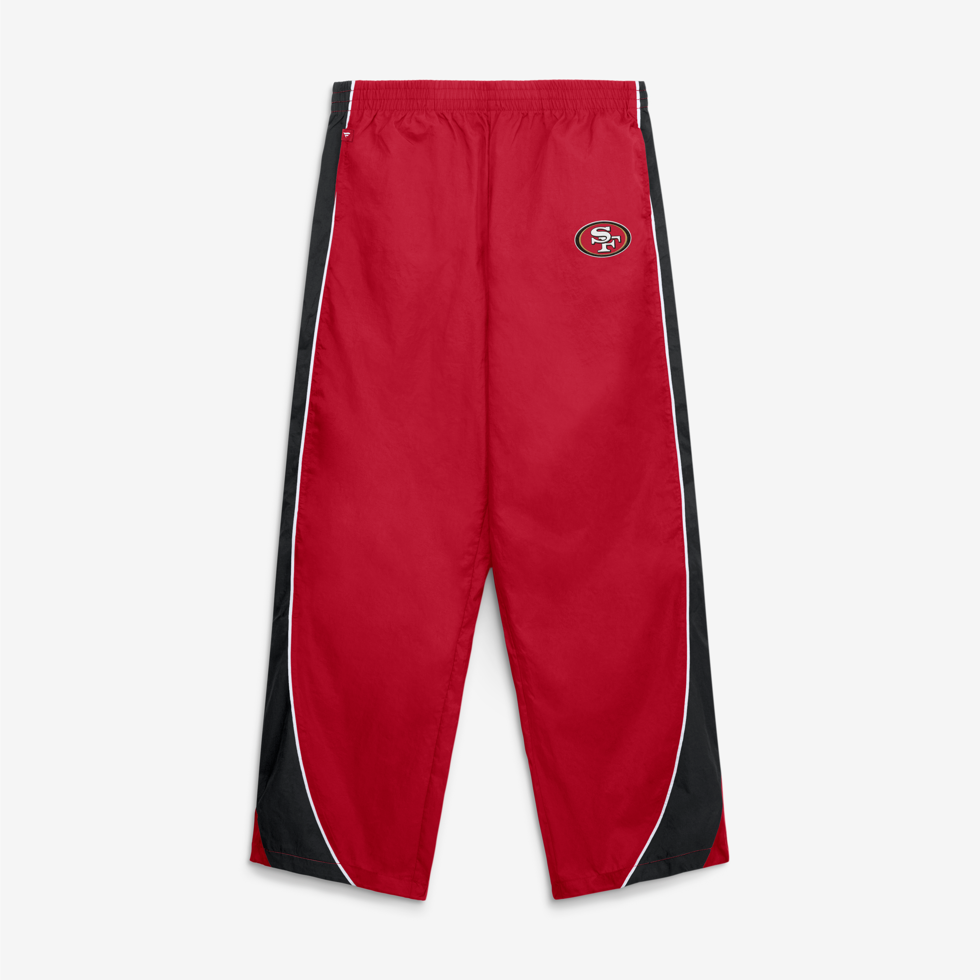 Women's Fanatics Scarlet/Black San Francisco 49ers Team First Backwards Lateral Nylon Pants