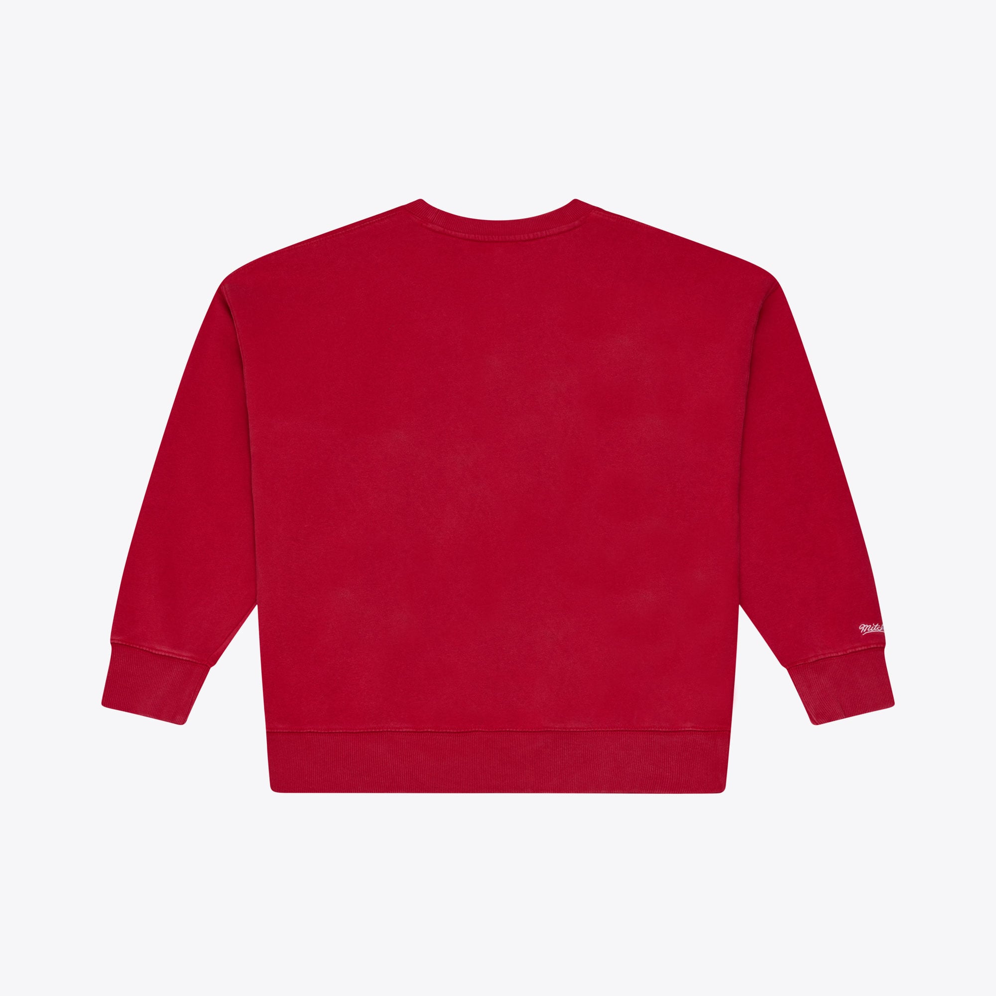 Sweat-shirt à col rond Mitchell & Ness Scarlet San Francisco 49ers pour femme