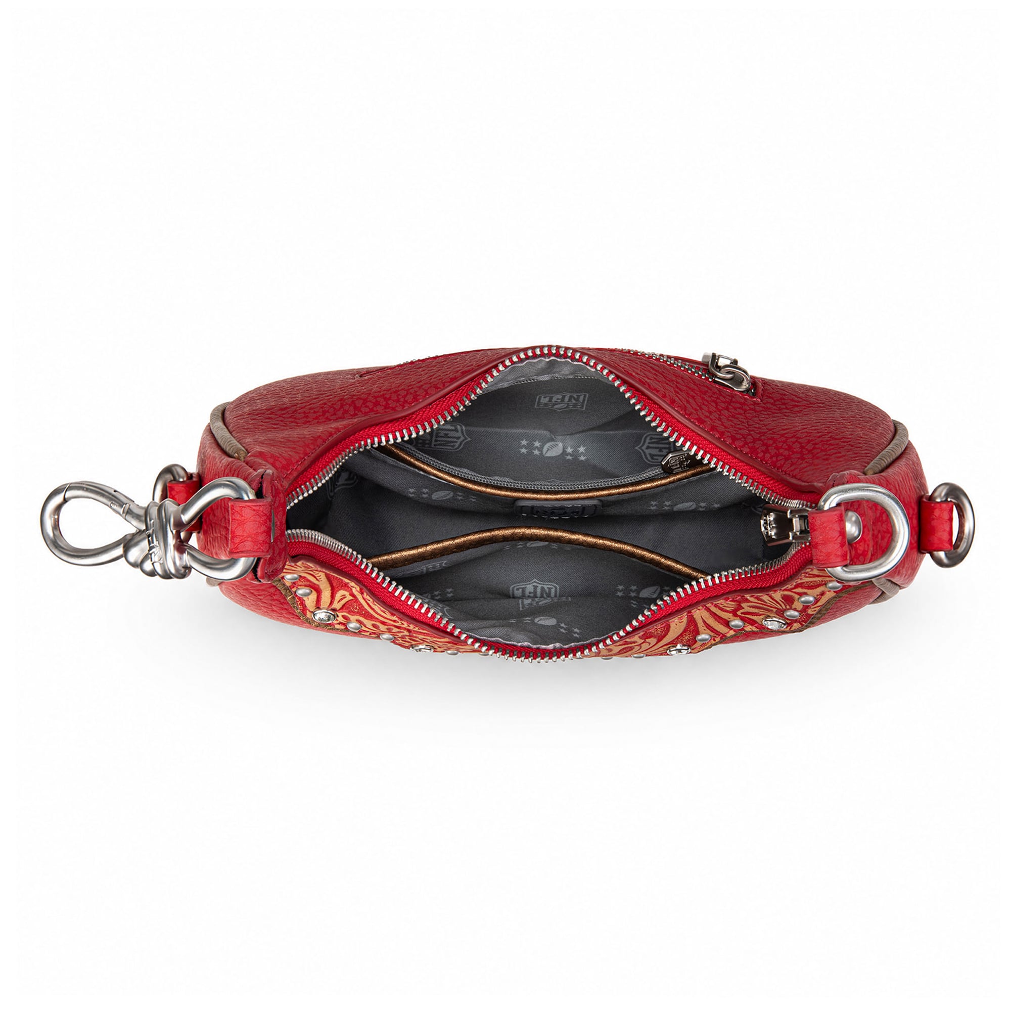Sac à bandoulière Montana West pour femme, motif croissant des 49ers de San Francisco