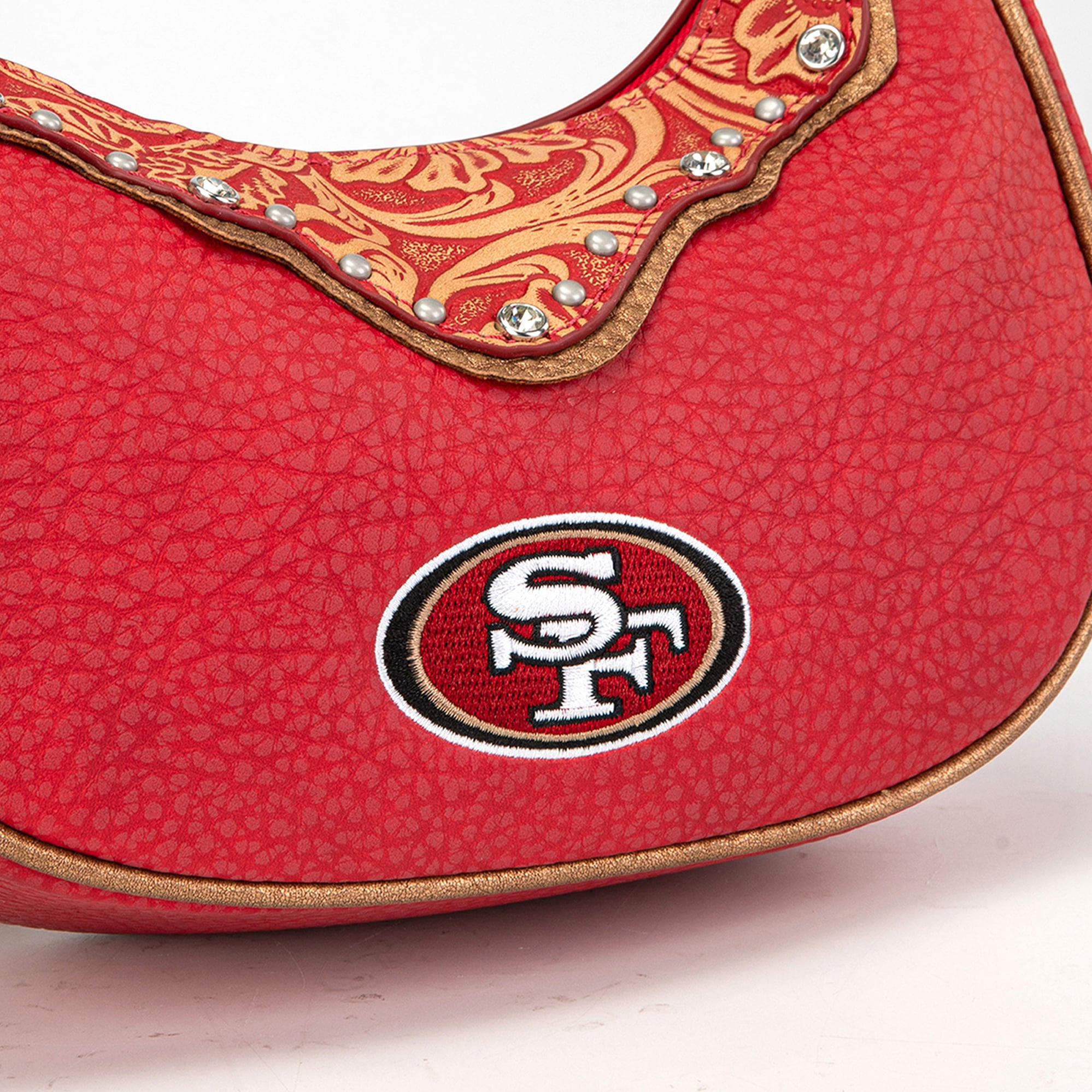Sac à bandoulière Montana West pour femme, motif croissant des 49ers de San Francisco