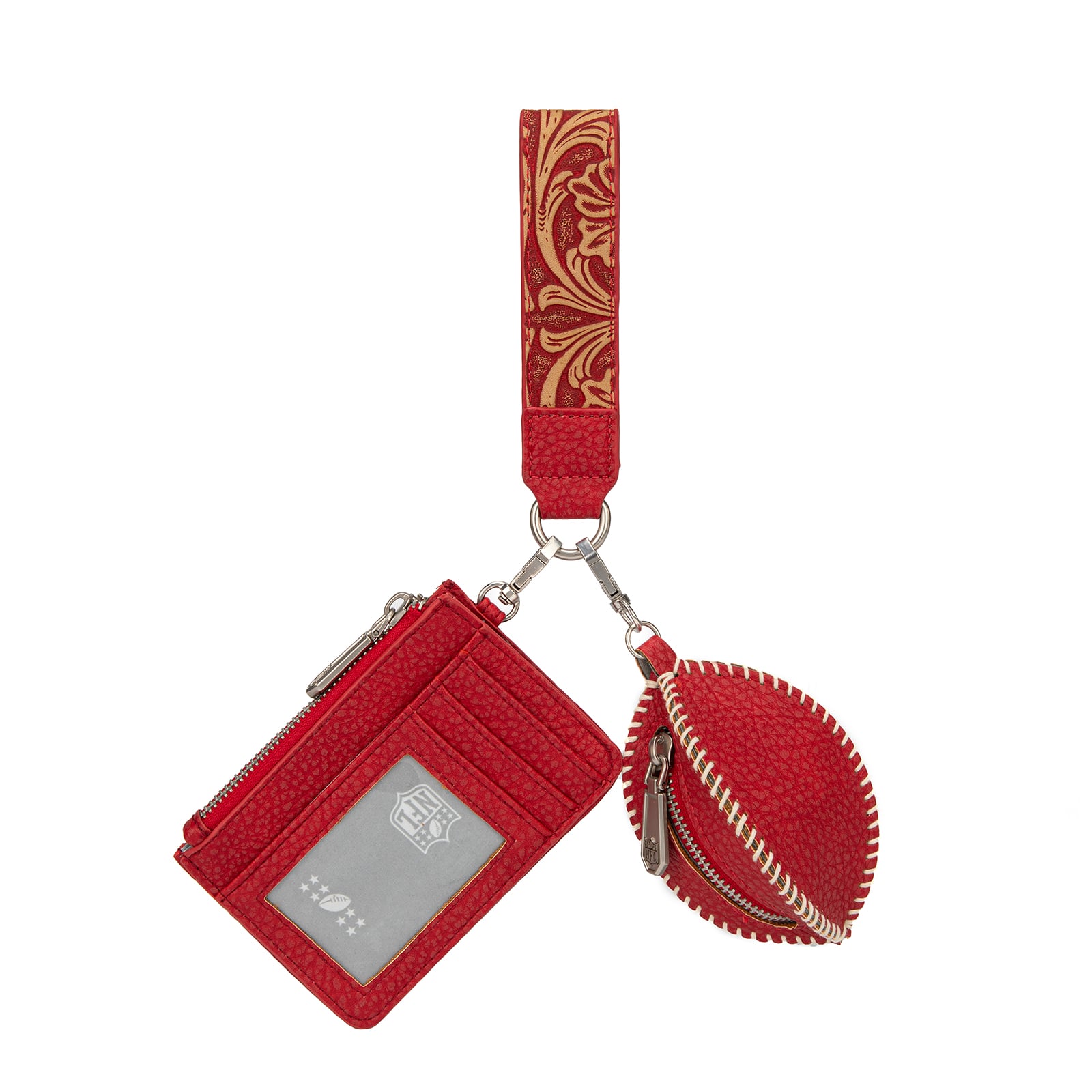 Portefeuille et bracelet porte-clés football Montana West San Francisco 49ers pour femme