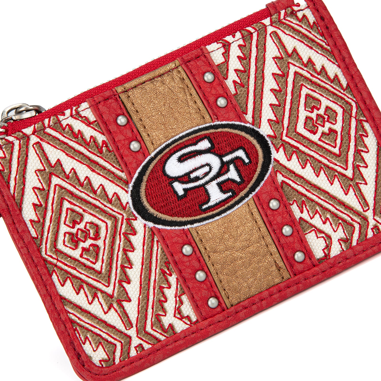 Portefeuille et bracelet porte-clés football Montana West San Francisco 49ers pour femme