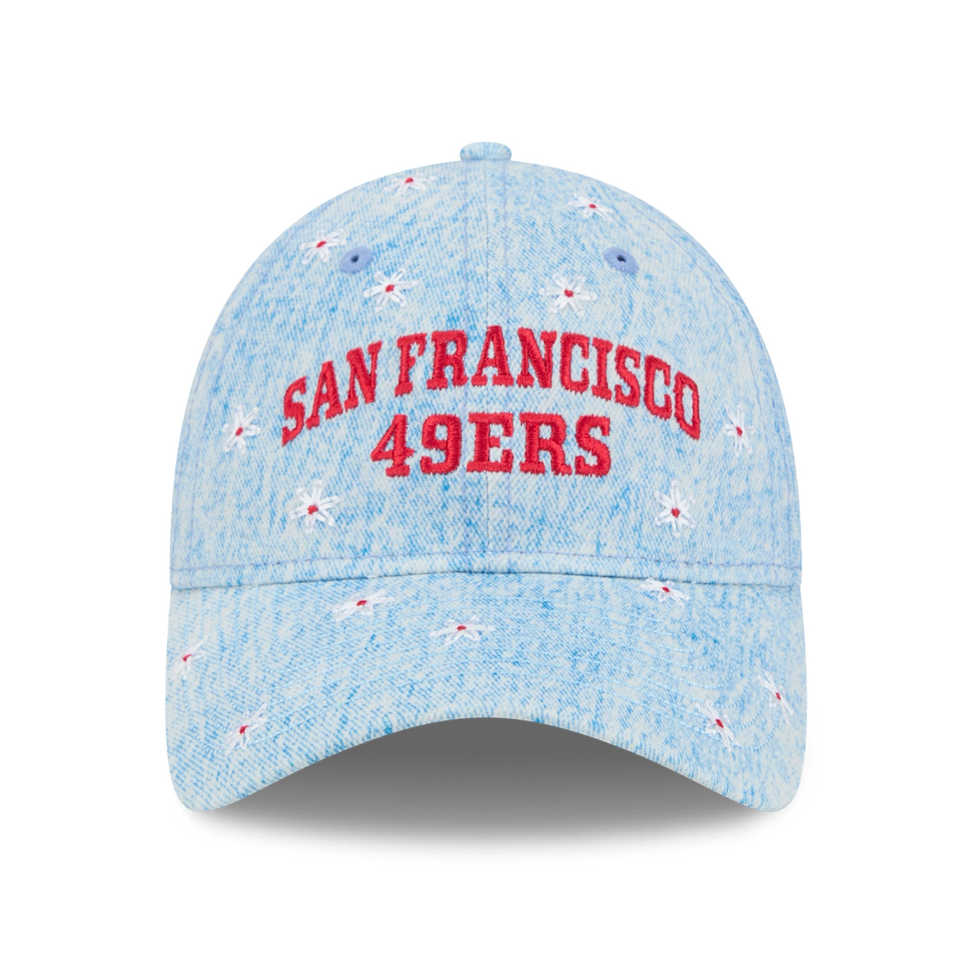 Women's New Era  Blue San Francisco 49ers Daisy 9TWENTY Adjustable Hat