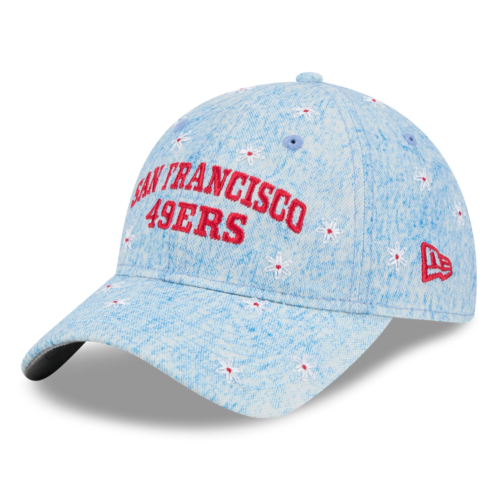 Women's New Era  Blue San Francisco 49ers Daisy 9TWENTY Adjustable Hat
