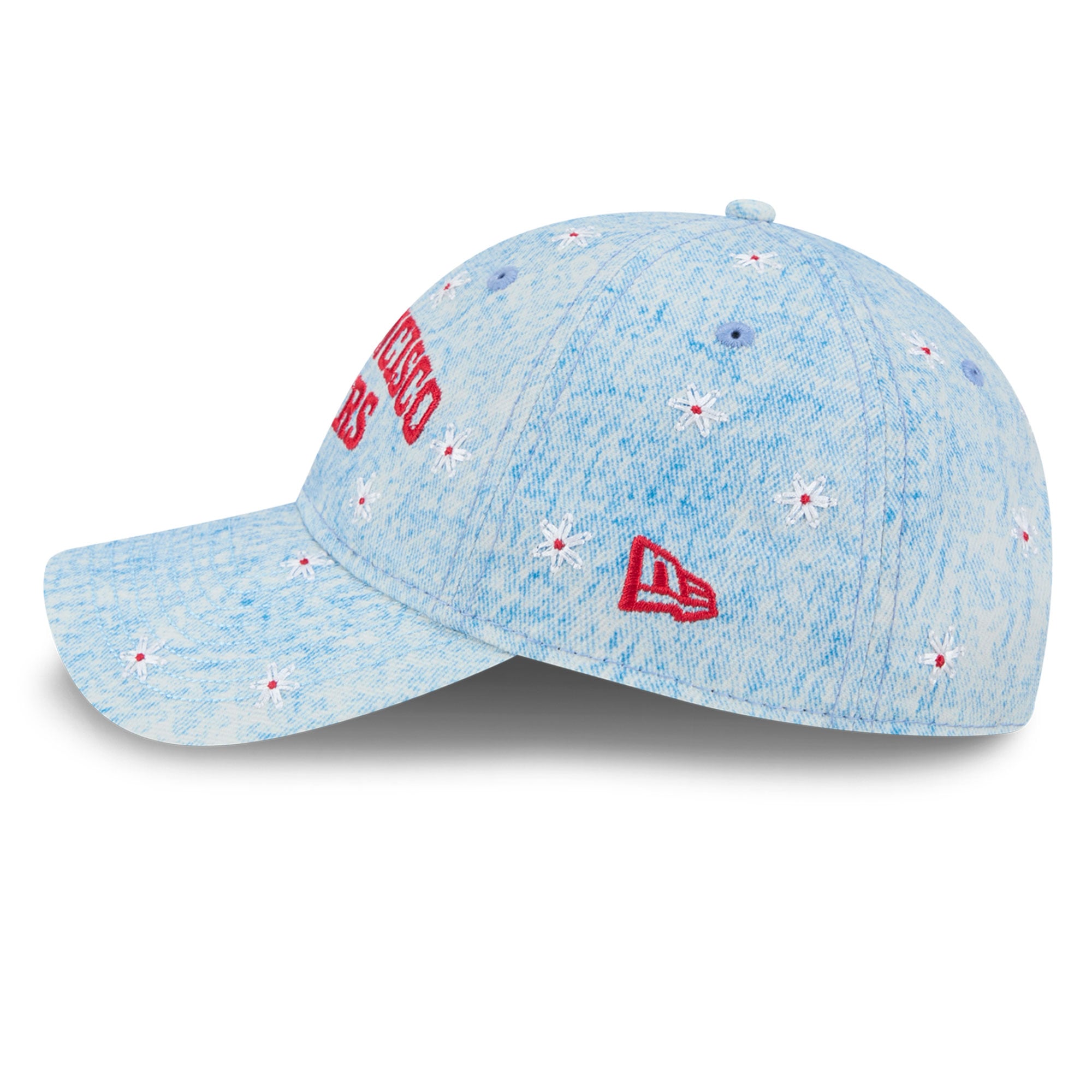 Women's New Era  Blue San Francisco 49ers Daisy 9TWENTY Adjustable Hat