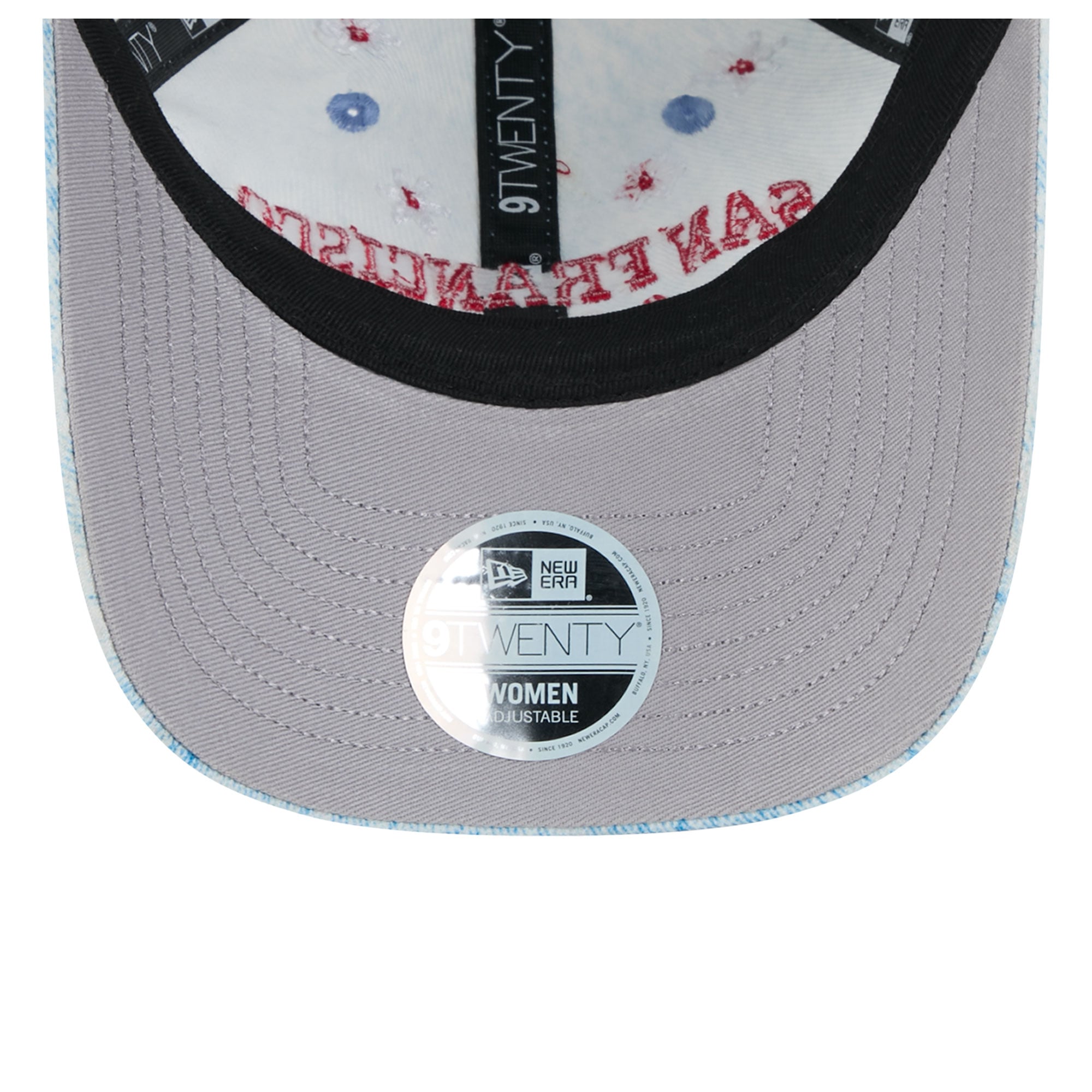 Women's New Era  Blue San Francisco 49ers Daisy 9TWENTY Adjustable Hat
