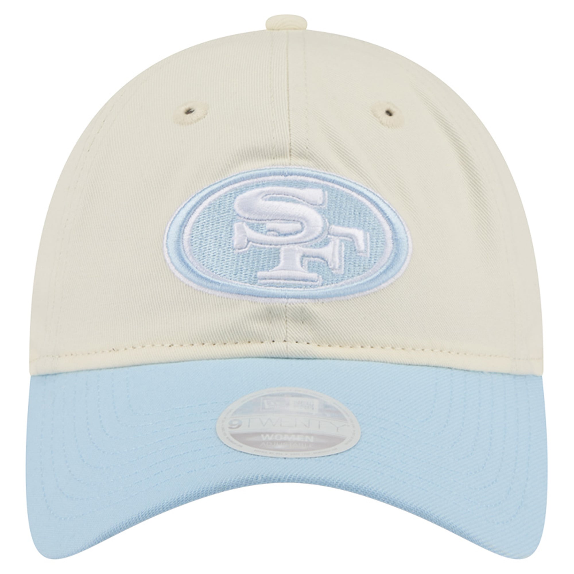 Casquette ajustable New Era crème/bleu côtier San Francisco 49ers 9TWENTY pour femme