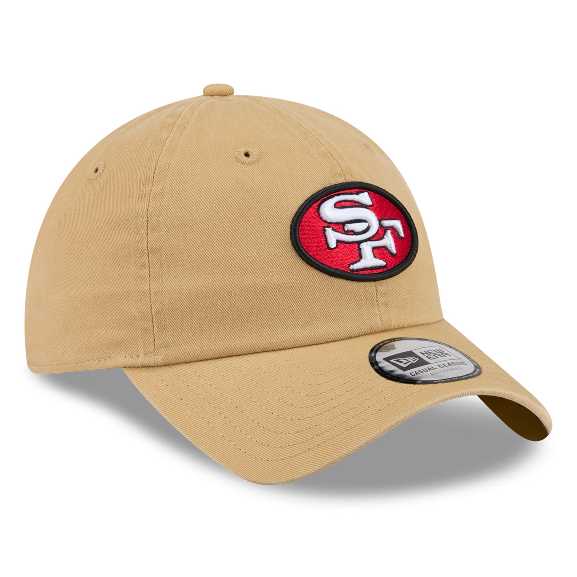 Women's New Era Khaki San Francisco 49ers Throwback Casual Classic Adjustable Hat