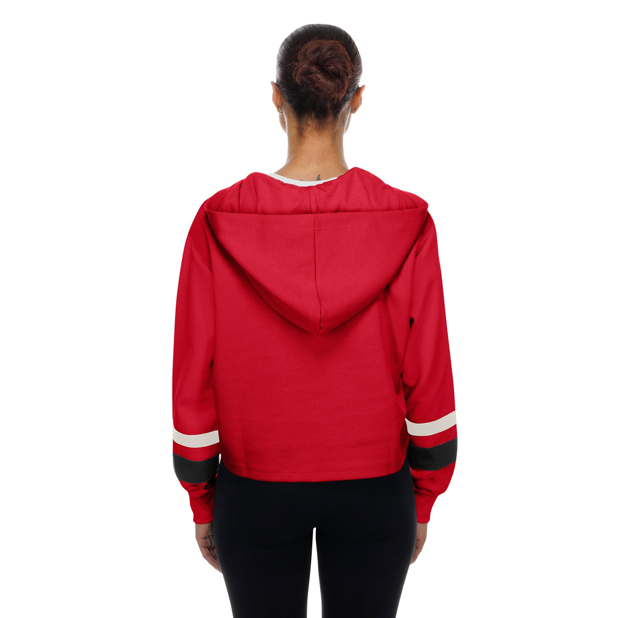 Sweat à capuche rétro lacets New Era Scarlet San Francisco 49ers pour femme