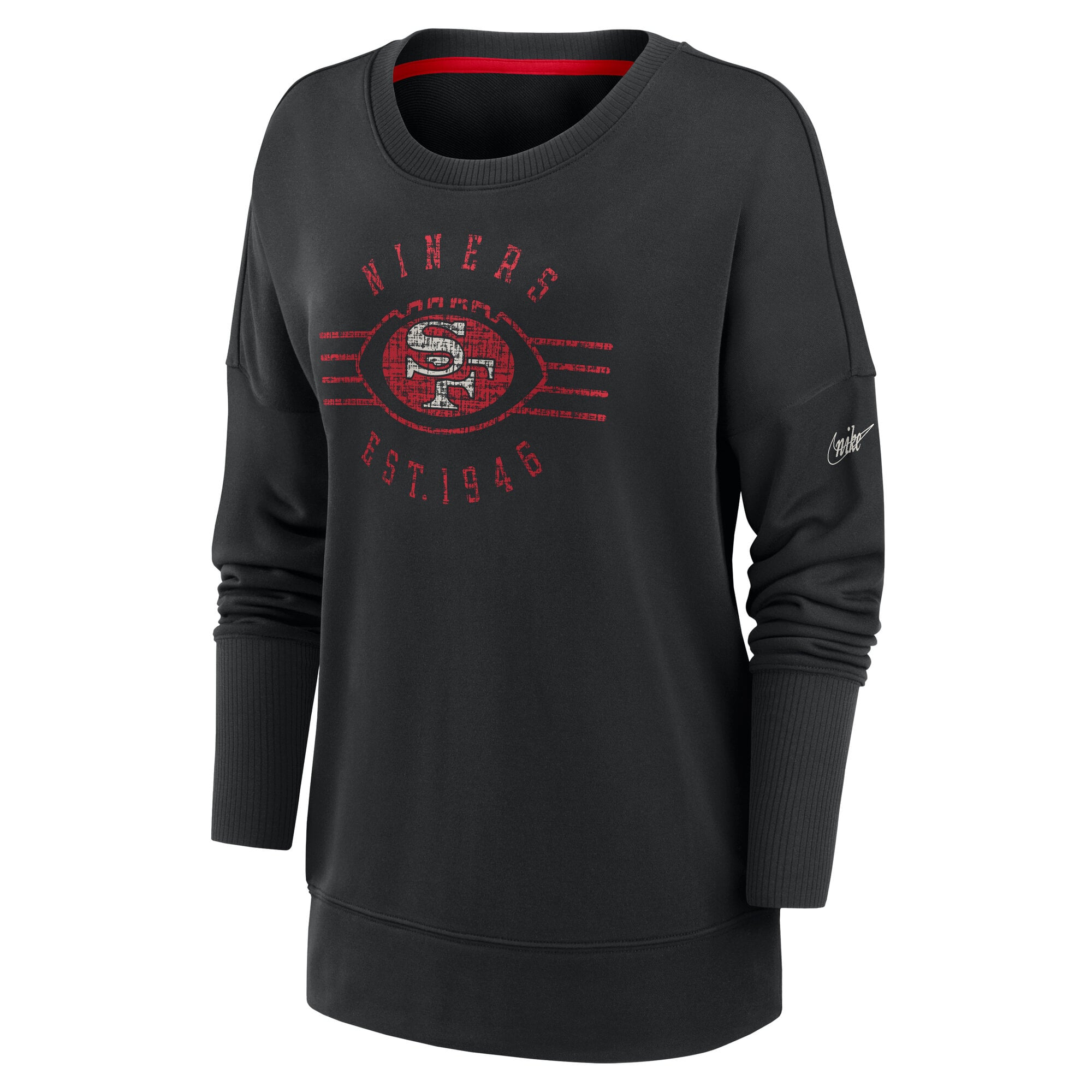 Women's Nike Black San Francisco 49ers Playback Icon Dri-FIT Sweatshirt