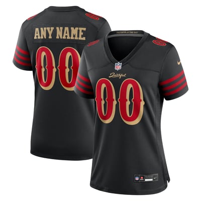  San Francisco 49ers Nike Women's Rivalries Collection Custom Game Jersey - Black
