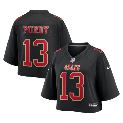 Brock Purdy San Francisco 49ers Nike Women's Cropped Fashion Game Jersey - Black