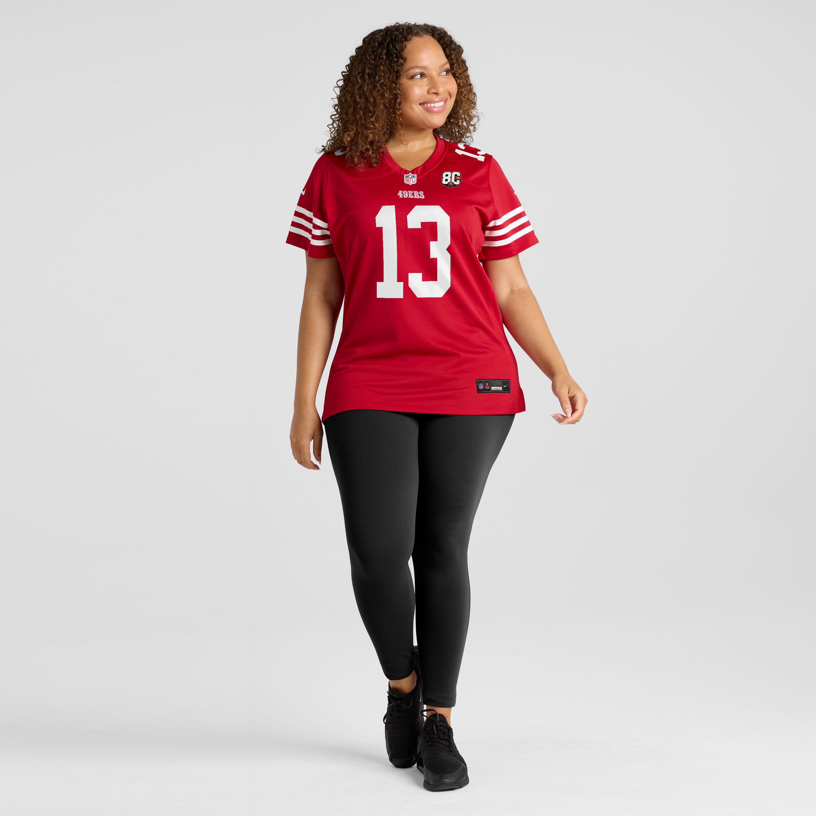 Women's Nike Brock Purdy Scarlet San Francisco 49ers 80th Anniversary Game Jersey