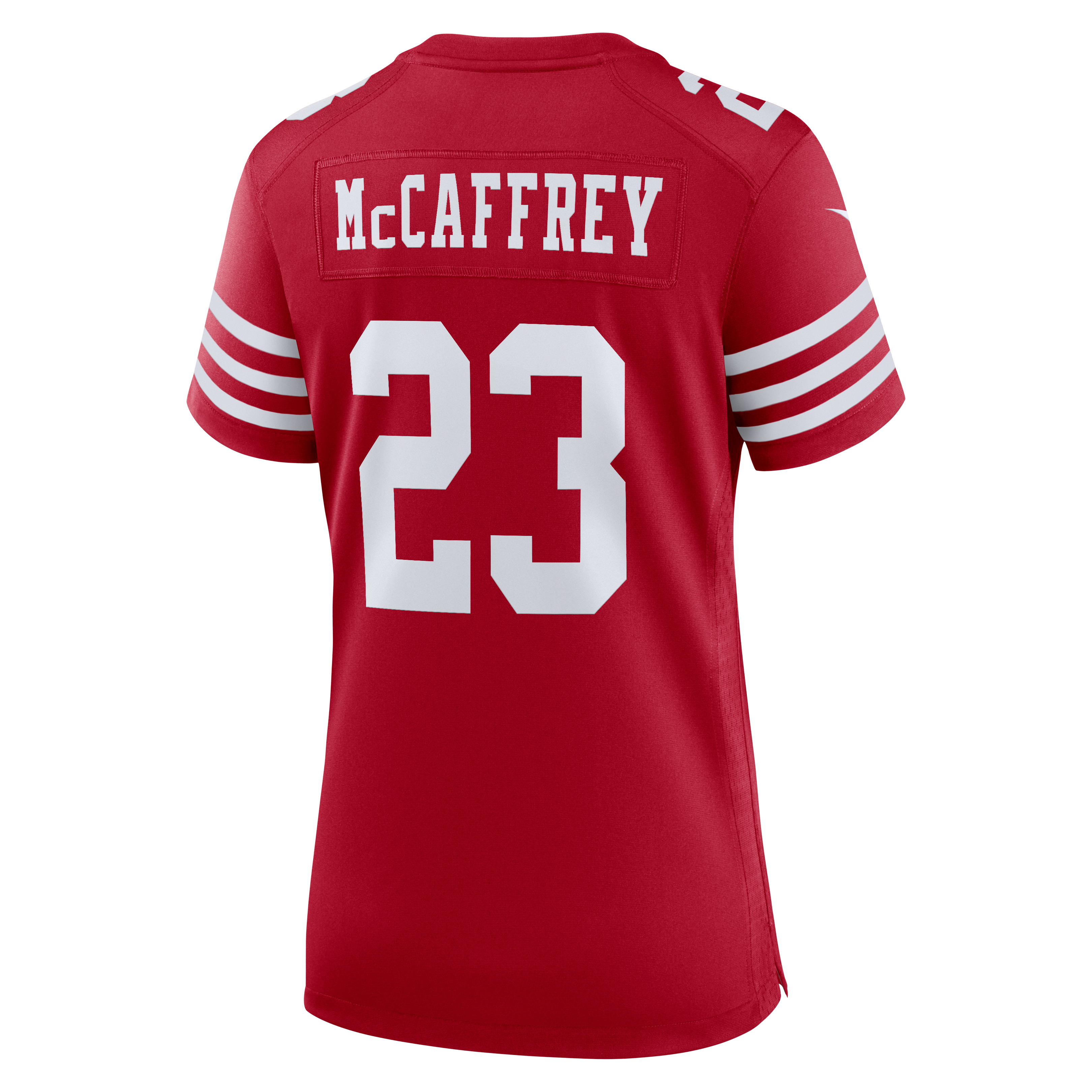 Women's Nike Christian McCaffrey Scarlet San Francisco 49ers 80th Anniversary Game Jersey