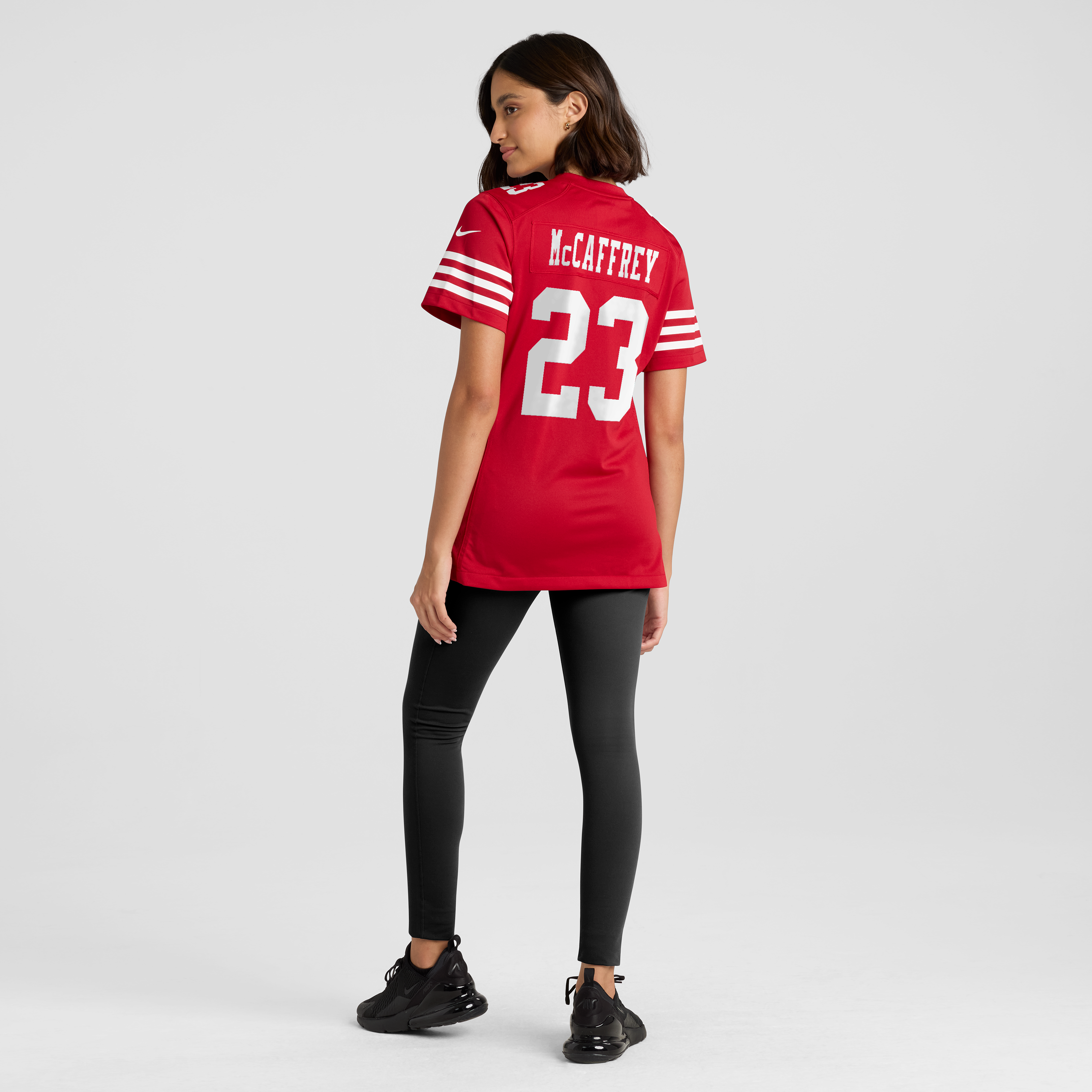 Women's Nike Christian McCaffrey Scarlet San Francisco 49ers 80th Anniversary Game Jersey
