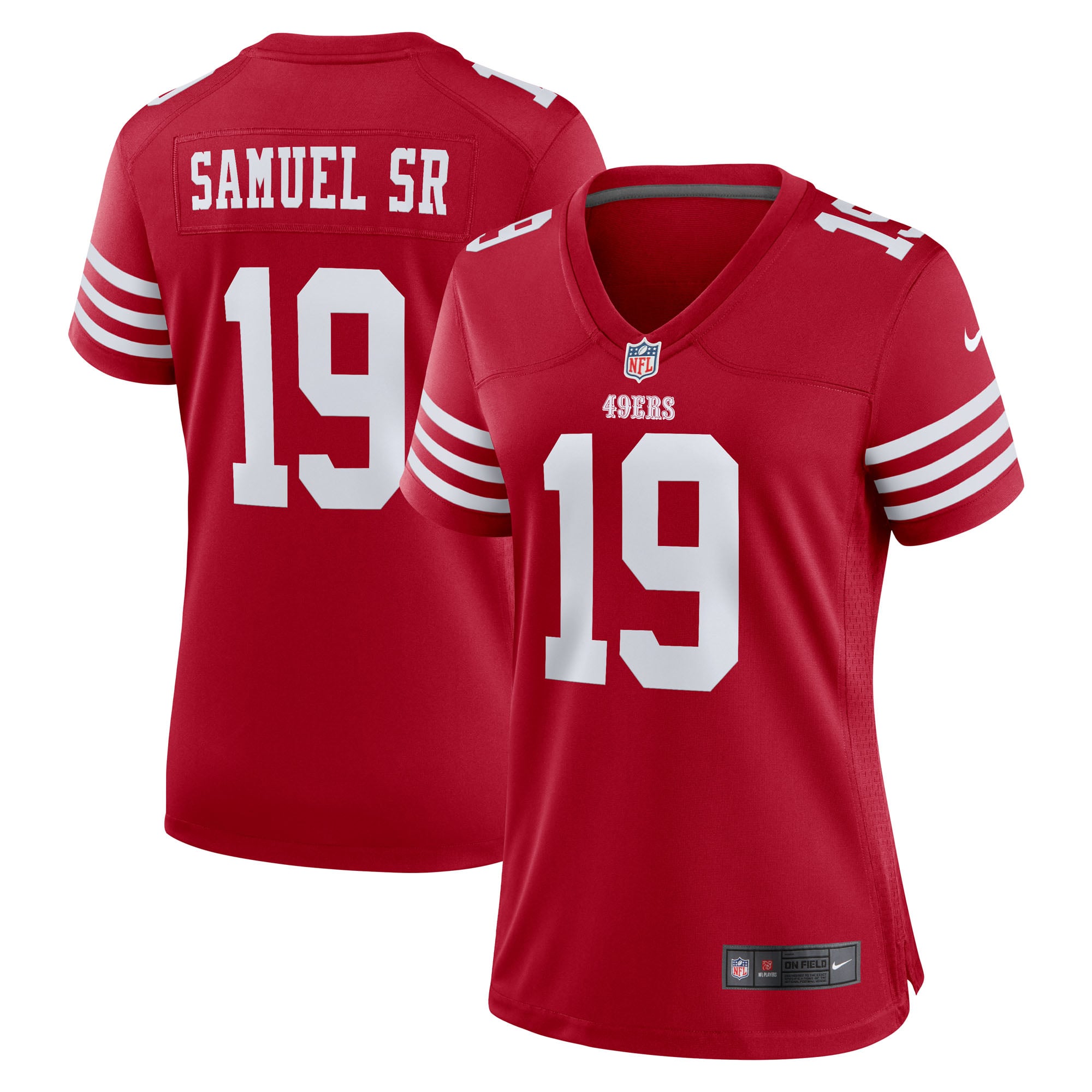 Maillot de match Nike Deebo Samuel Sr Scarlet des 49ers San Francisco pour femmes
