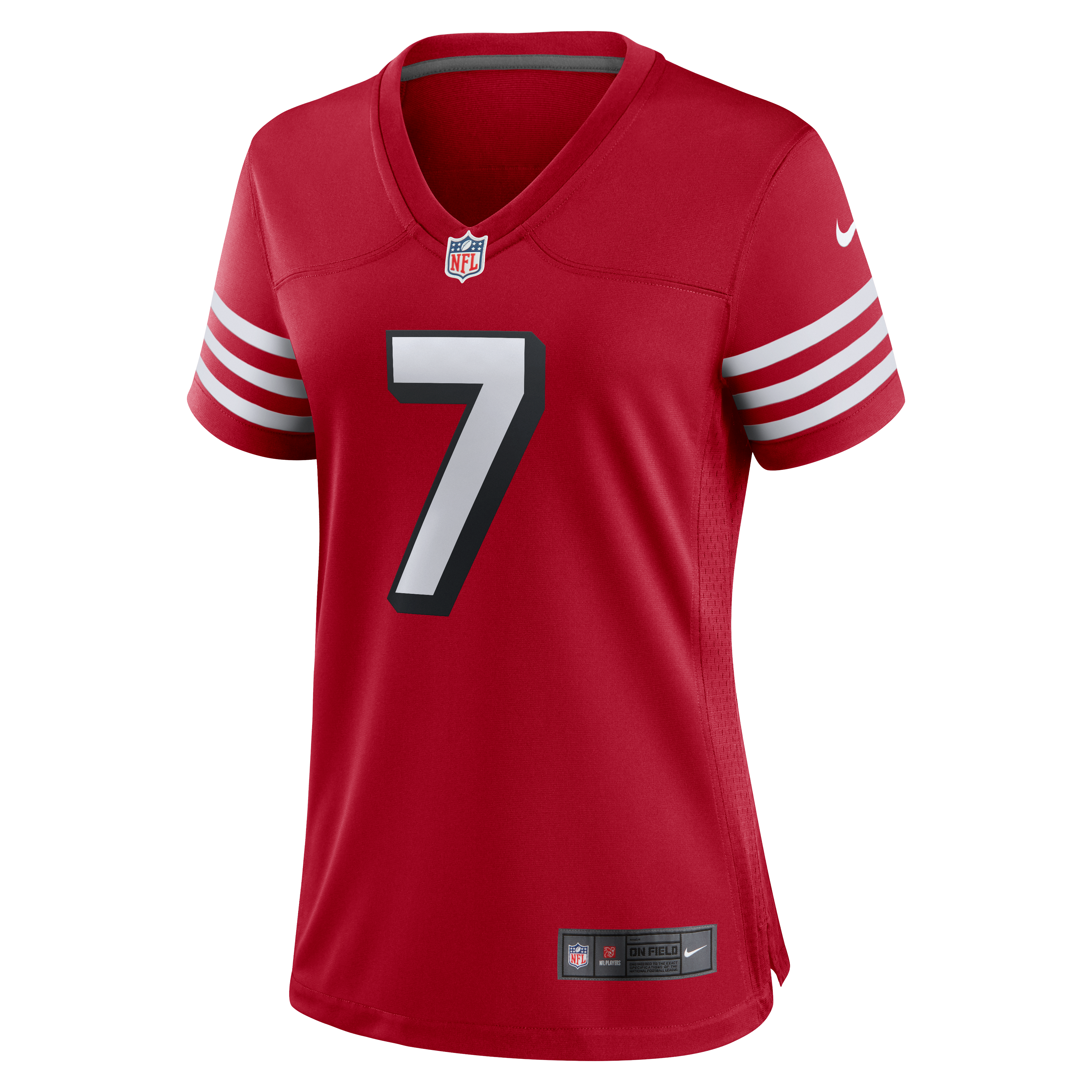 Maillot alternatif Nike De'Zhaun Stribling écarlate des 49ers de San Francisco pour femmes