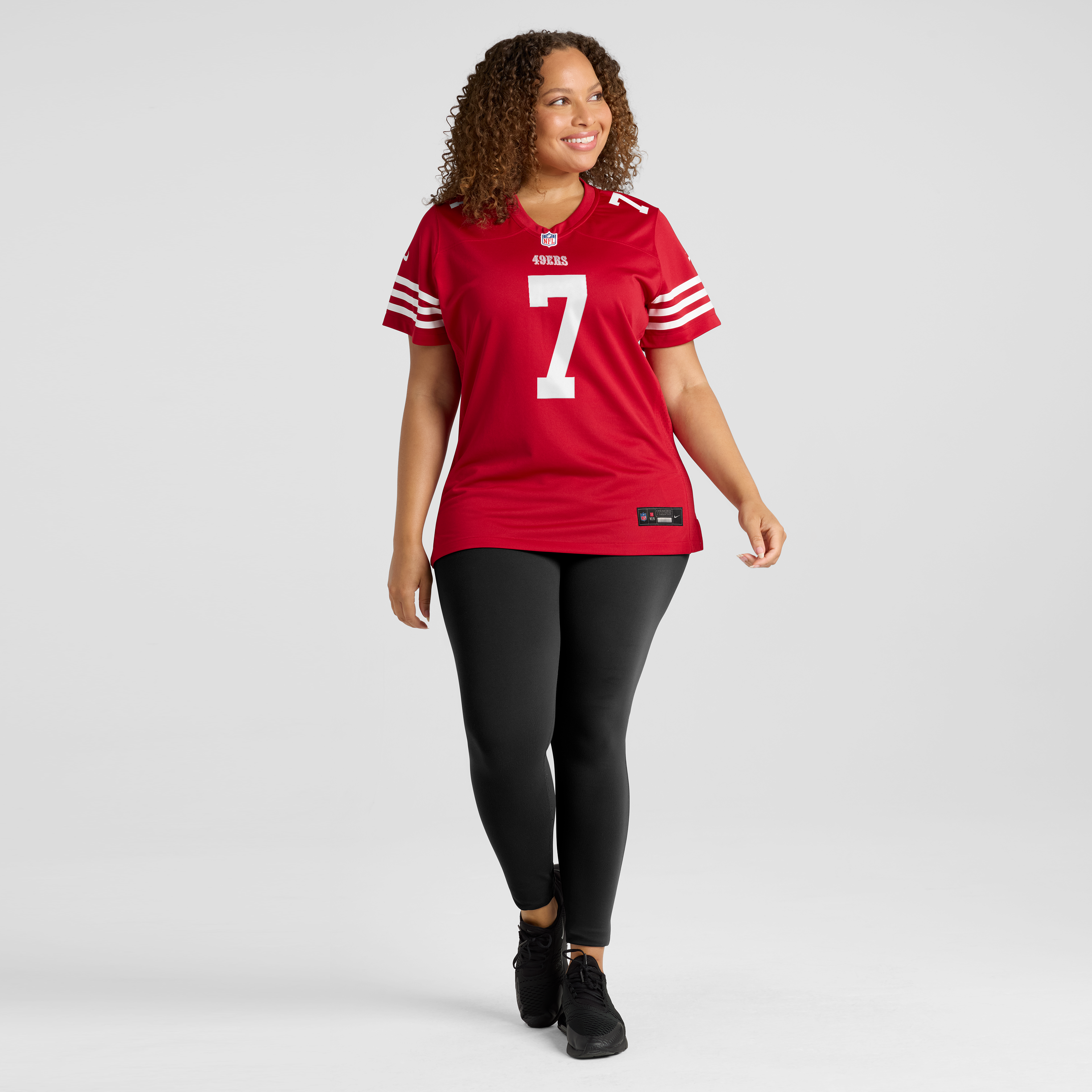 Maillot de match Nike De'Zhaun Stribling Scarlet pour femme, San Francisco 49ers