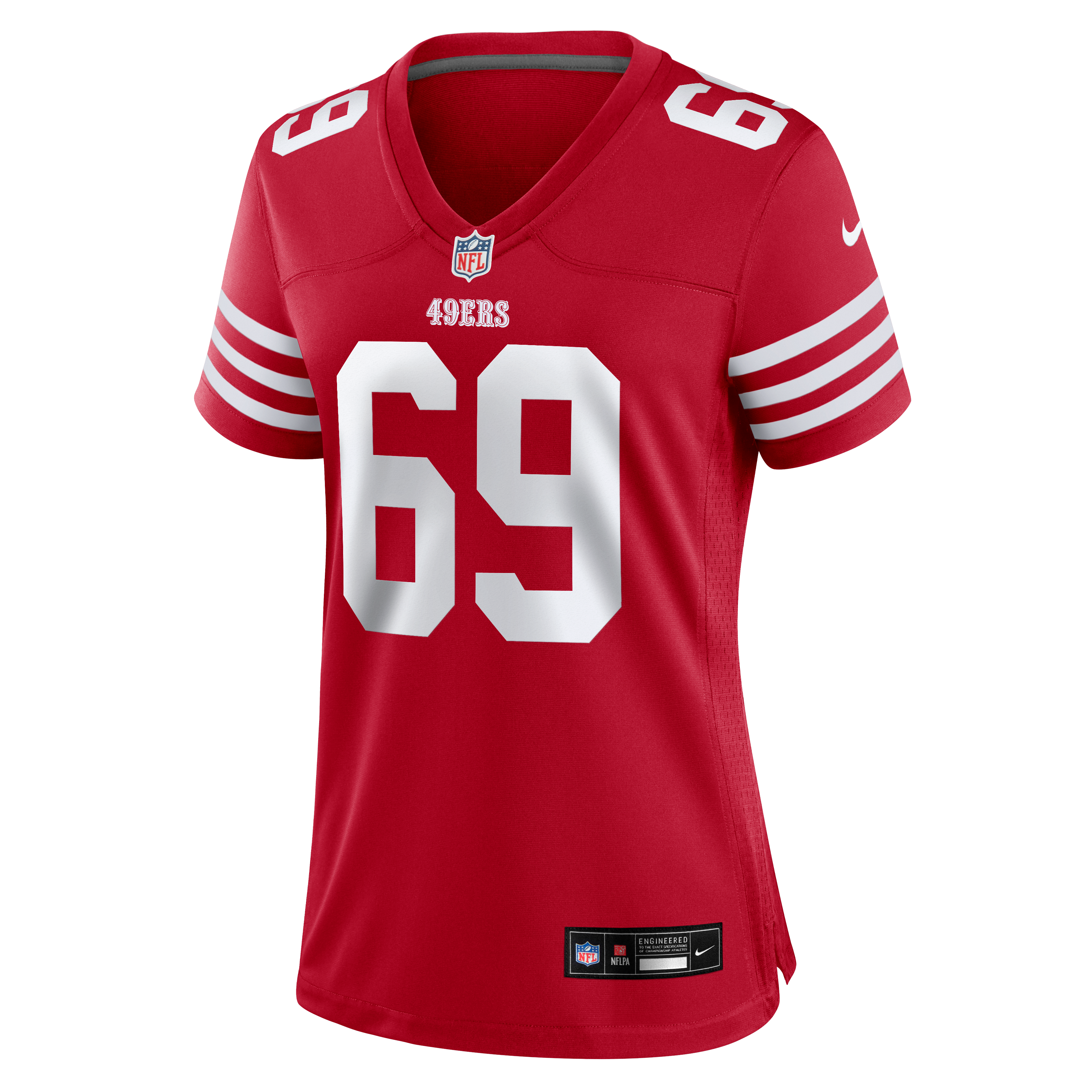 Women's Nike Enrique Cruz Jr. Scarlet San Francisco 49ers Team Game Jersey