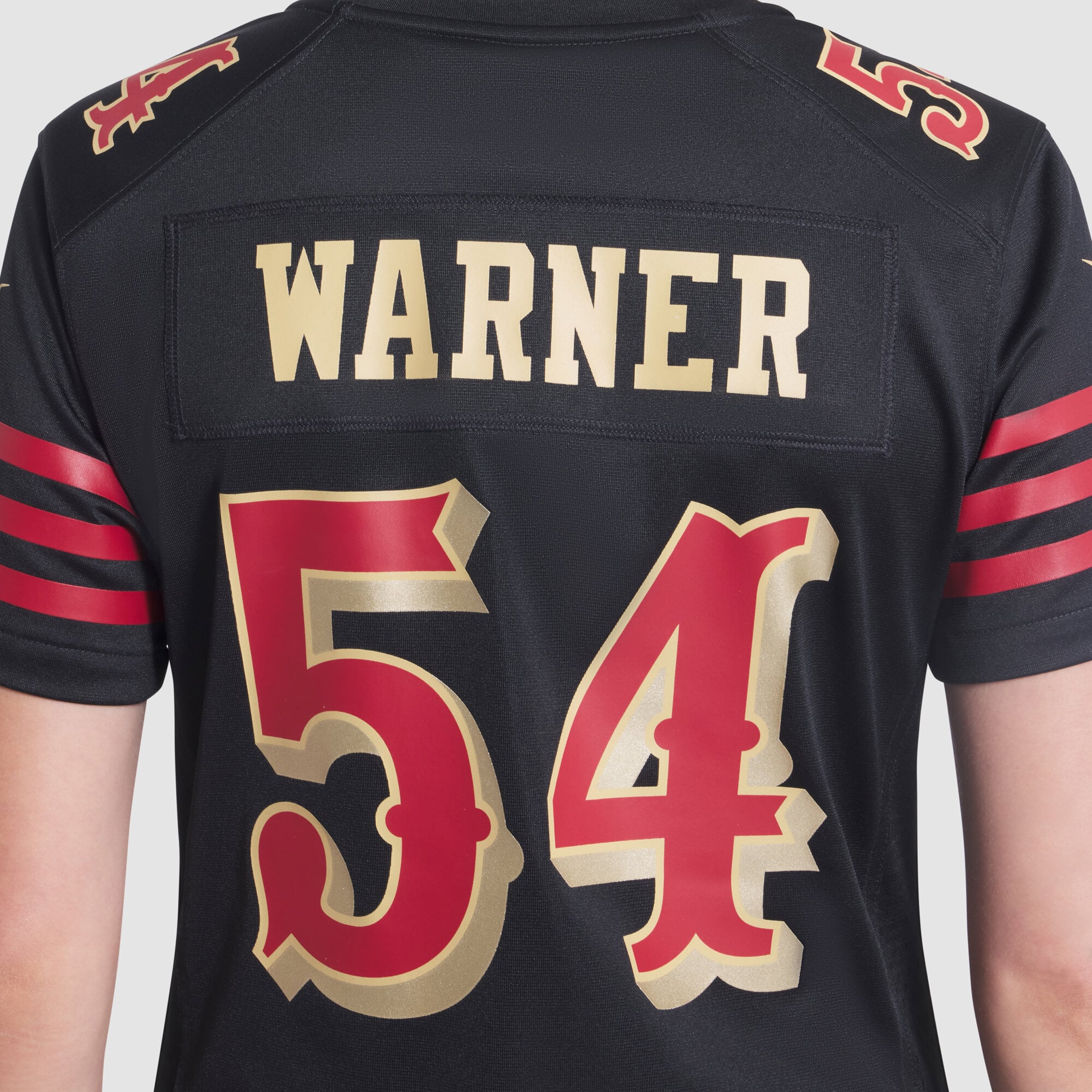 Maillot de match Nike Fred Warner noir pour femme, collection Rivalries des 49ers San Francisco