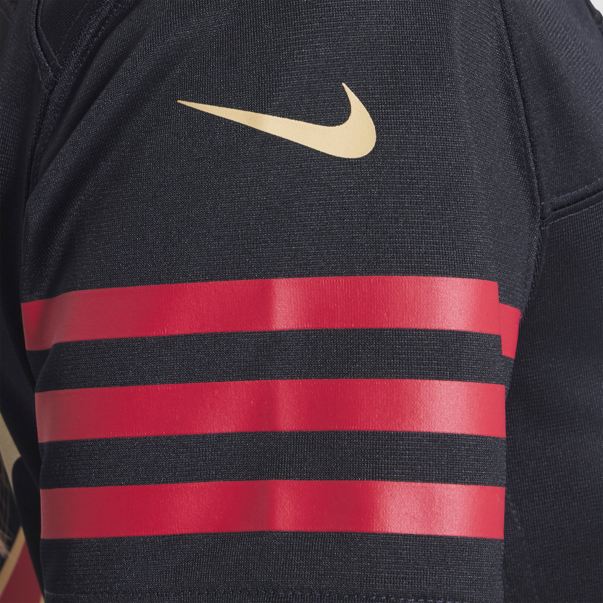 Maillot de match Nike Fred Warner noir pour femme, collection Rivalries des 49ers San Francisco