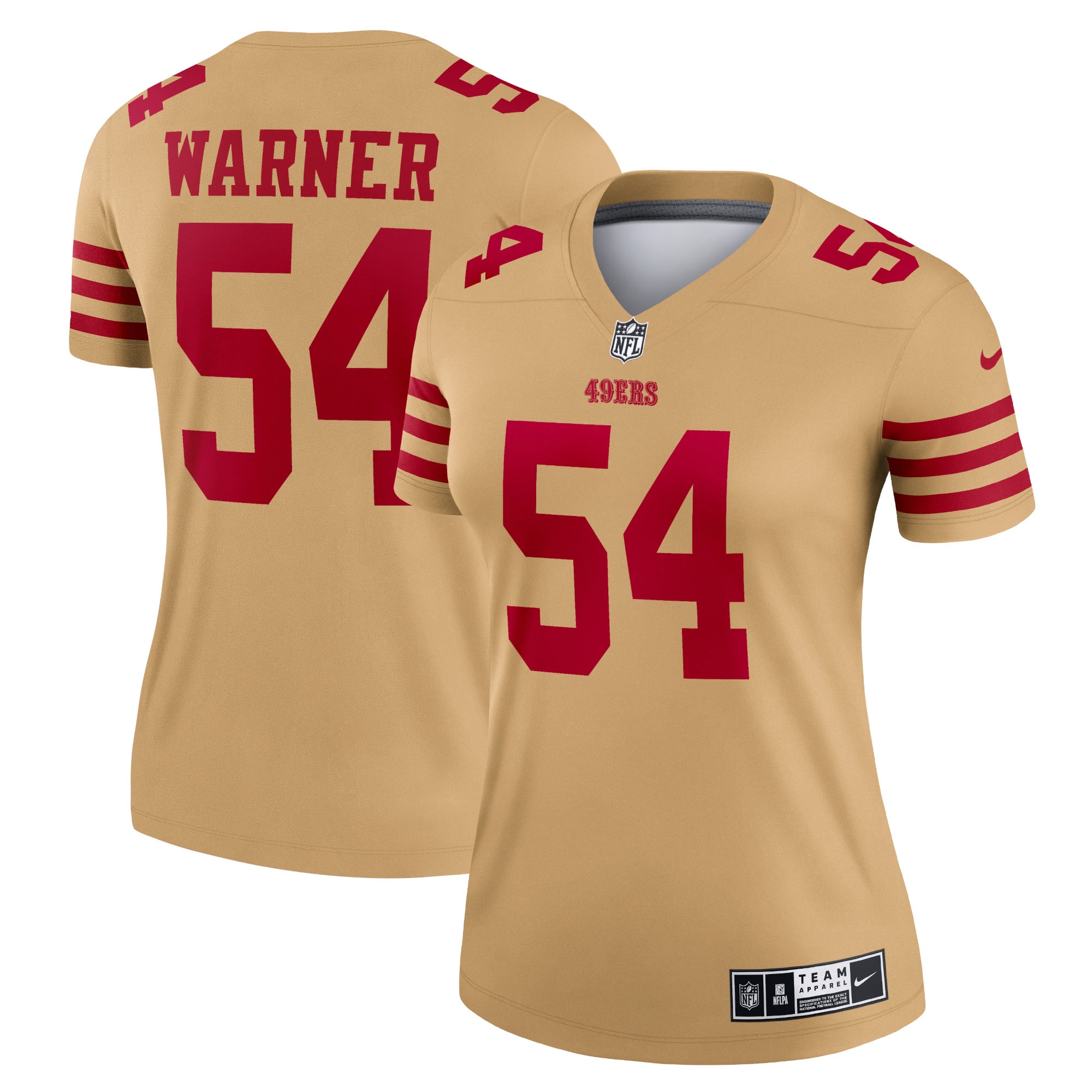 Women's Nike Fred Warner Gold San Francisco 49ers Legend Player