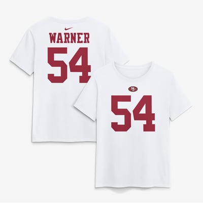 Fred Warner San Francisco 49ers Nike Women's Name & Number T-Shirt - White