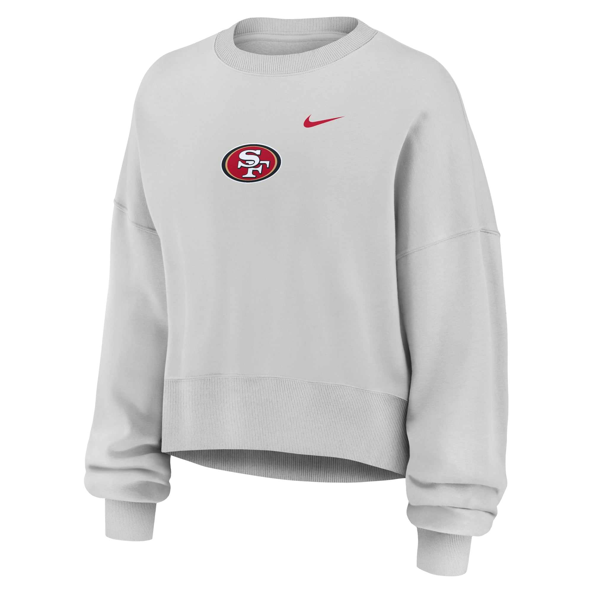 Women's Nike Gray San Francisco 49ers Oversized Primetime Phoenix Fleece Sweatshirt