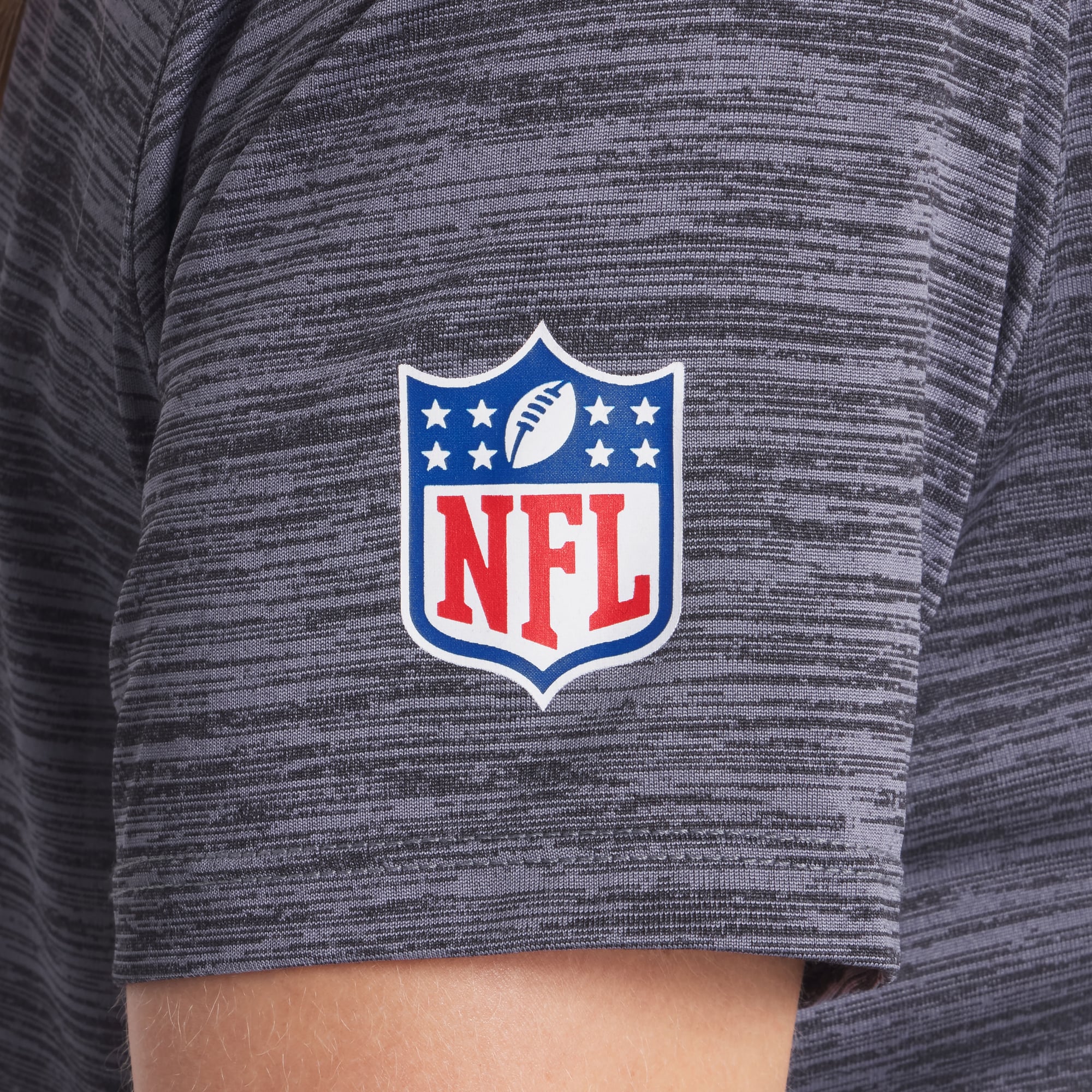 T-shirt Nike pour femme, coloris gris anthracite chiné, collection Rivalries des 49ers de San Francisco, technologie Sideline Velocity Dri-FIT