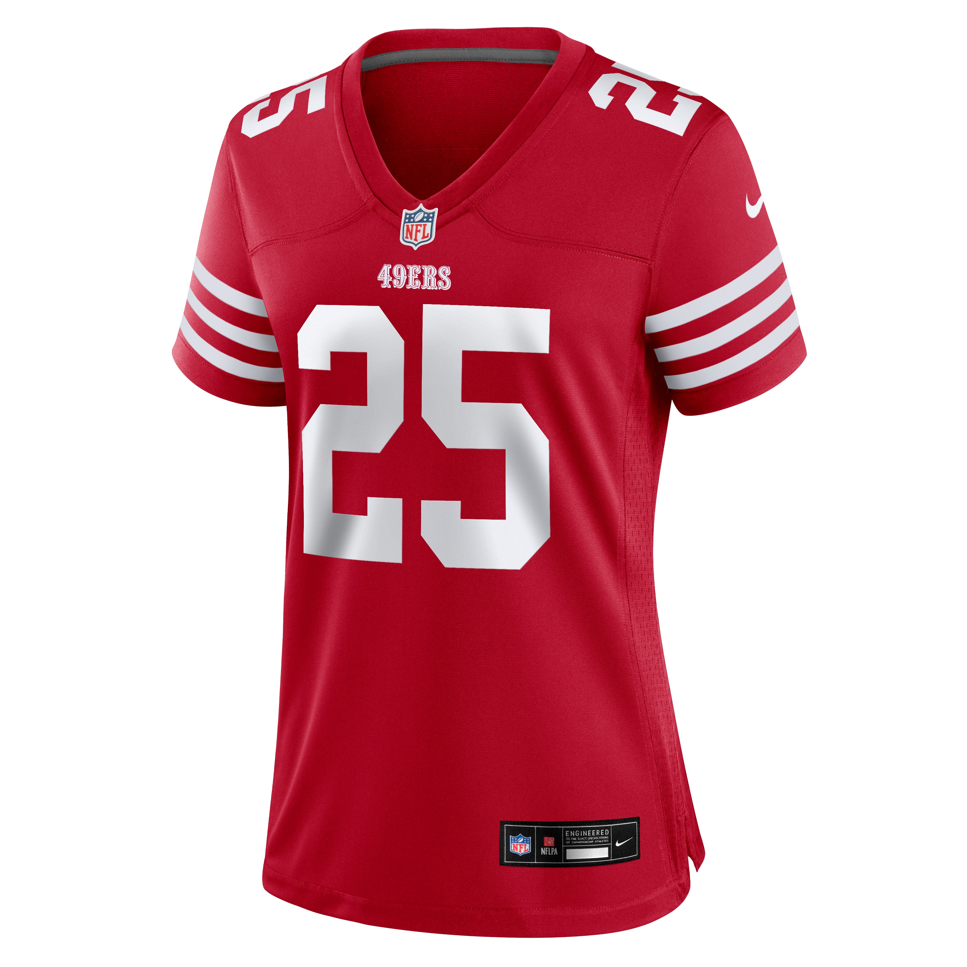 Maillot de match Nike Jack Jones Scarlet des 49ers San Francisco pour femmes